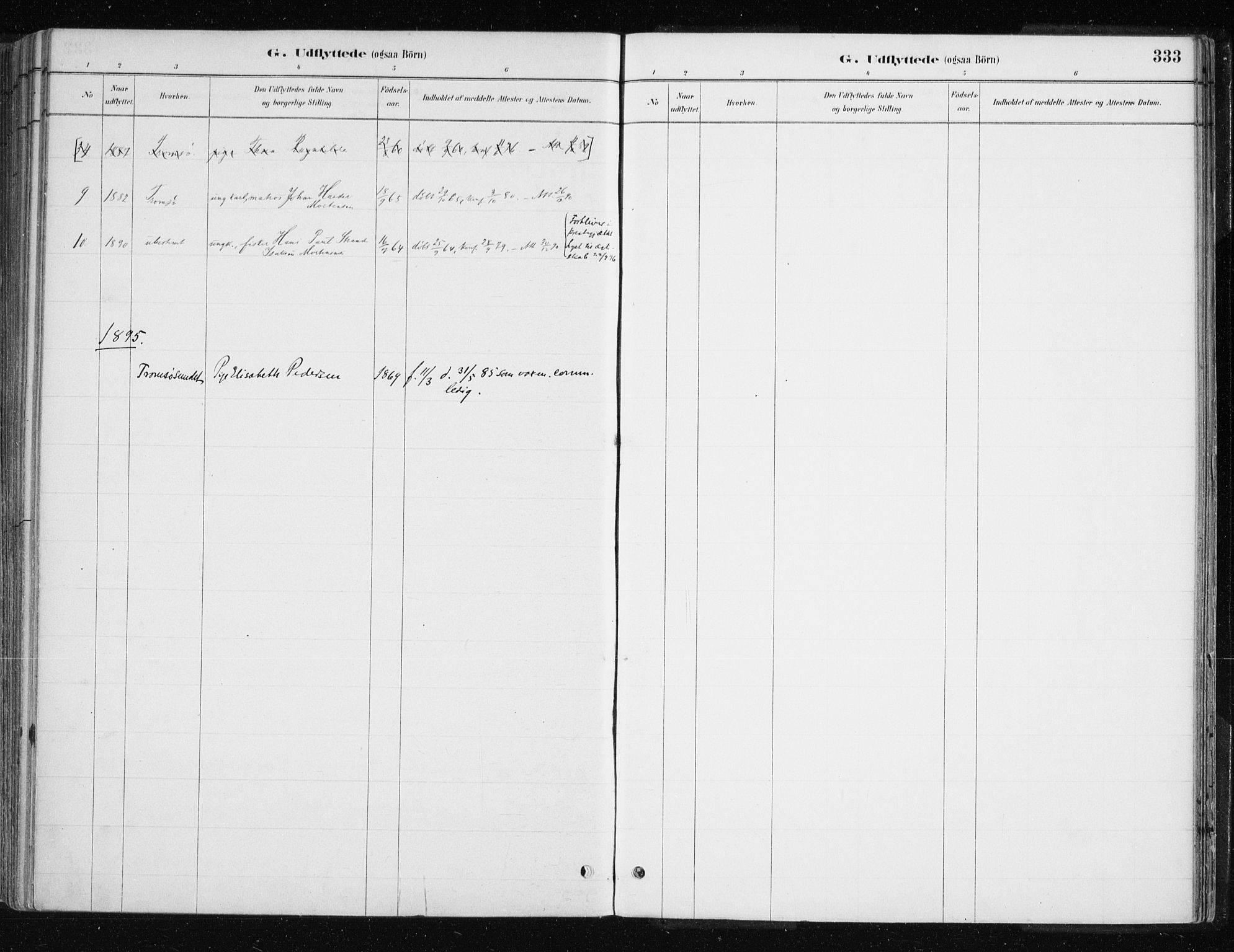 Lyngen sokneprestembete, AV/SATØ-S-1289/H/He/Hea/L0007kirke: Parish register (official) no. 7, 1879-1890, p. 333