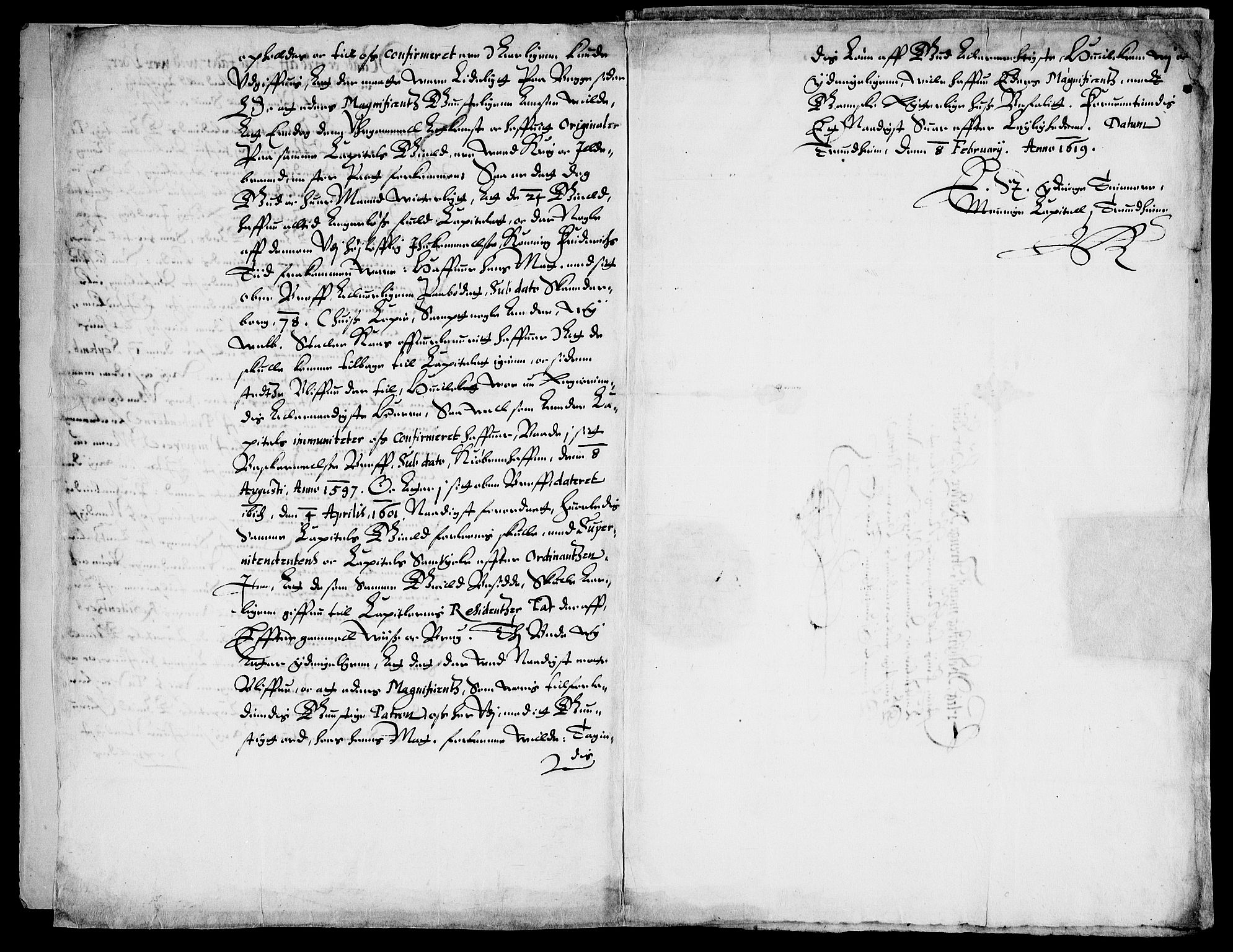 Danske Kanselli, Skapsaker, AV/RA-EA-4061/F/L0076: Skap 15, pakke 82-84, 1589-1722, p. 11
