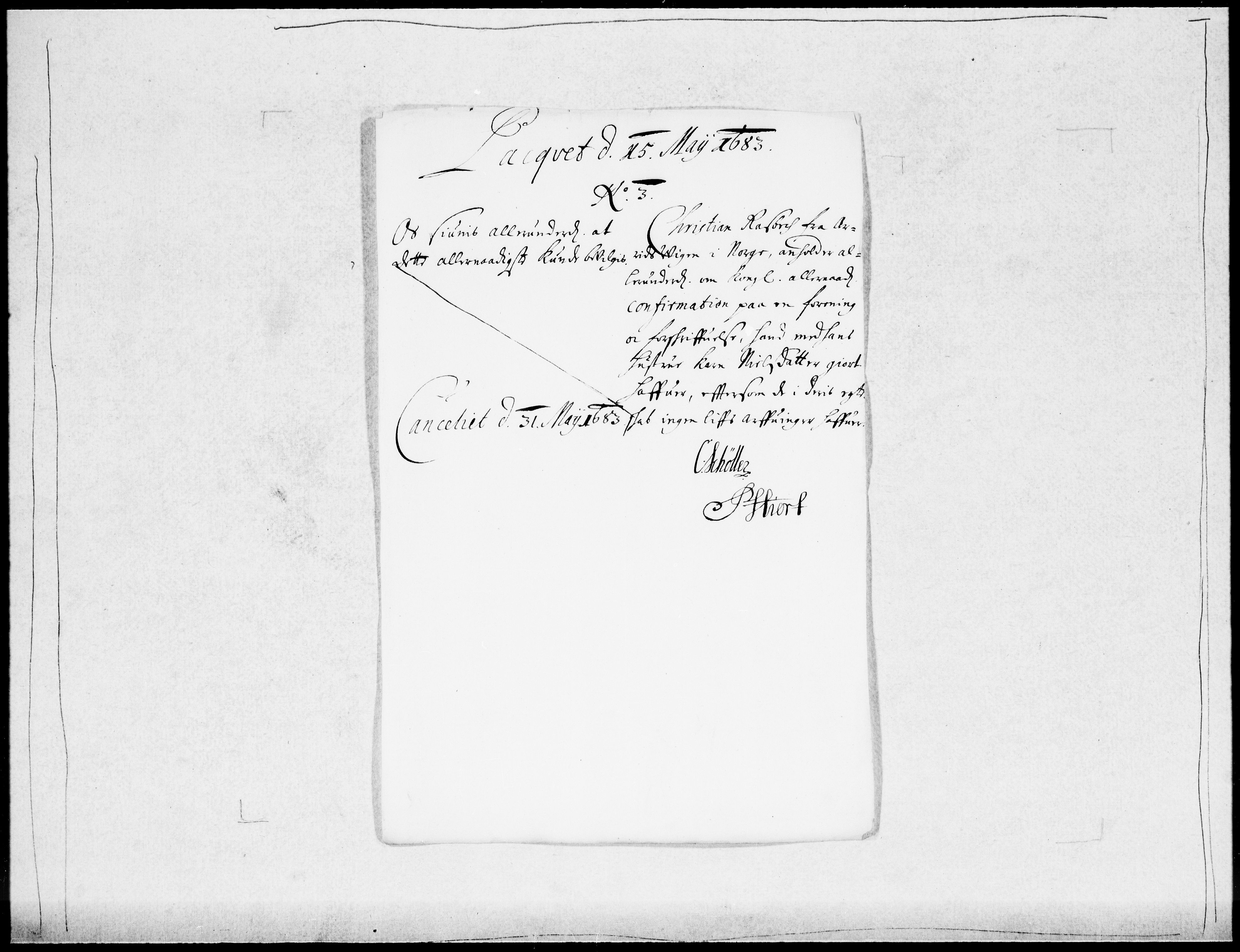 Danske Kanselli 1572-1799, AV/RA-EA-3023/F/Fc/Fcc/Fcca/L0036: Norske innlegg 1572-1799, 1683-1684, p. 48