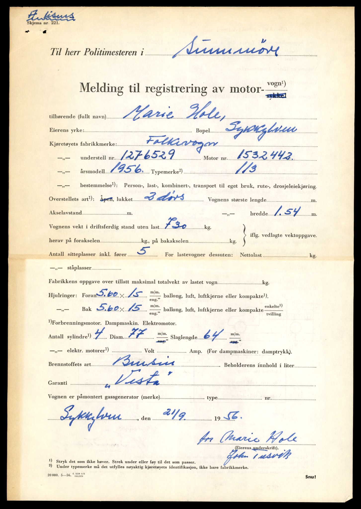 Møre og Romsdal vegkontor - Ålesund trafikkstasjon, AV/SAT-A-4099/F/Fe/L0017: Registreringskort for kjøretøy T 1985 - T 10090, 1927-1998, p. 2743