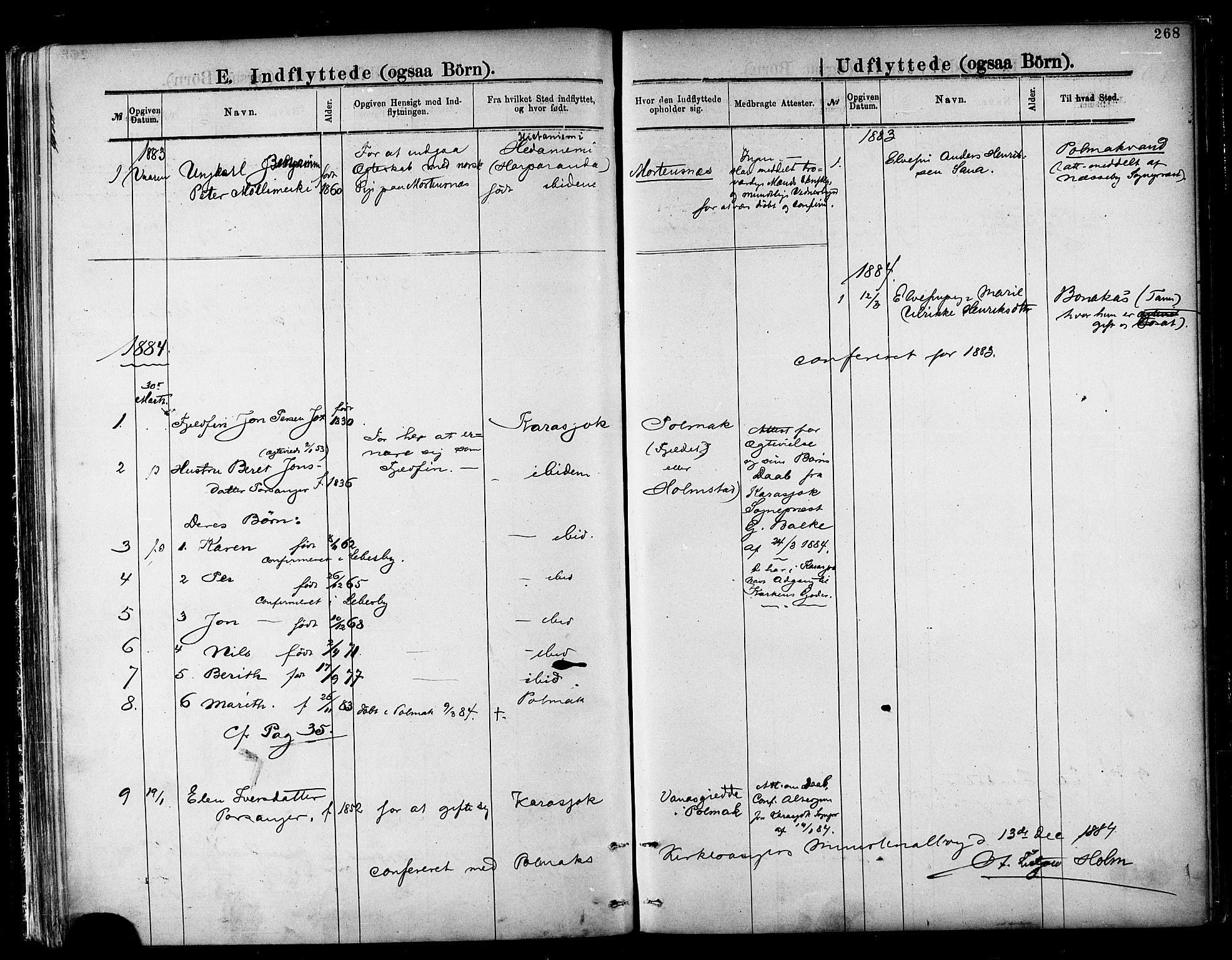 Nesseby sokneprestkontor, AV/SATØ-S-1330/H/Ha/L0004kirke: Parish register (official) no. 4, 1877-1884, p. 268