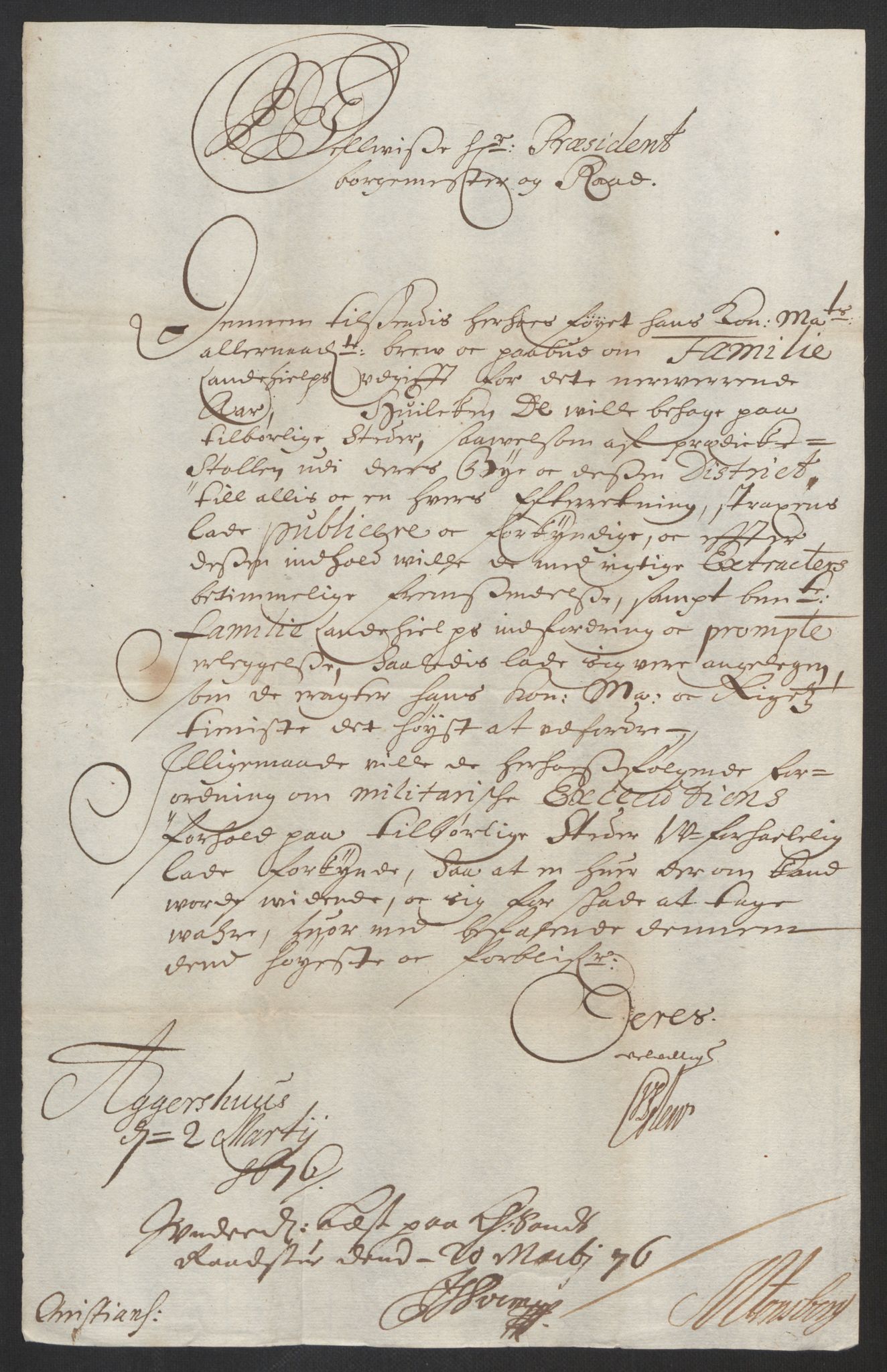 Rentekammeret inntil 1814, Reviderte regnskaper, Byregnskaper, AV/RA-EA-4066/R/Rm/L0258: [M1] Kontribusjonsregnskap, 1664-1700, p. 225