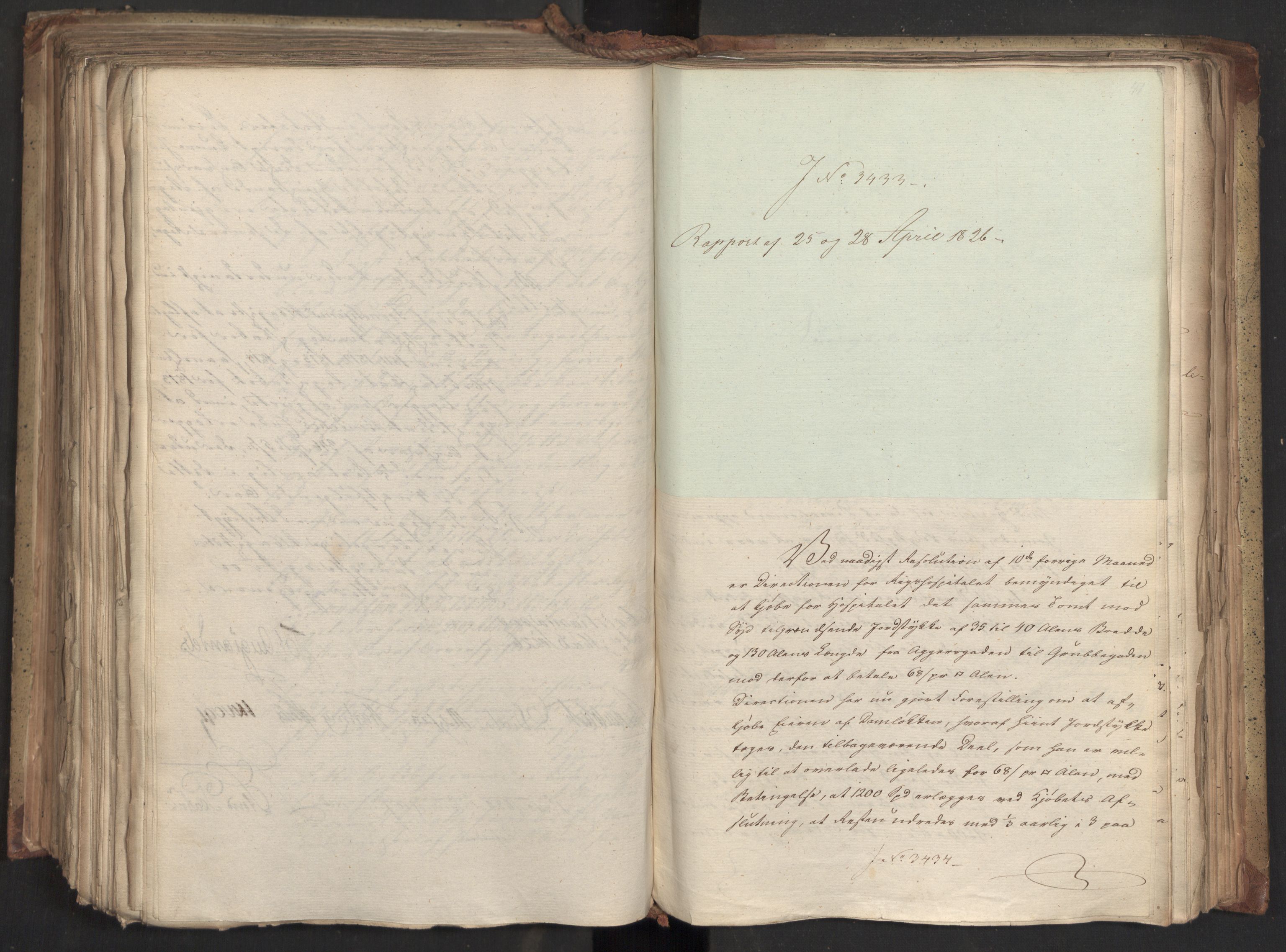 Statsrådsavdelingen i Stockholm, RA/S-1003/D/Da/L0046: Regjeringsinnstillinger nr. 3308-3500, 1826, p. 357