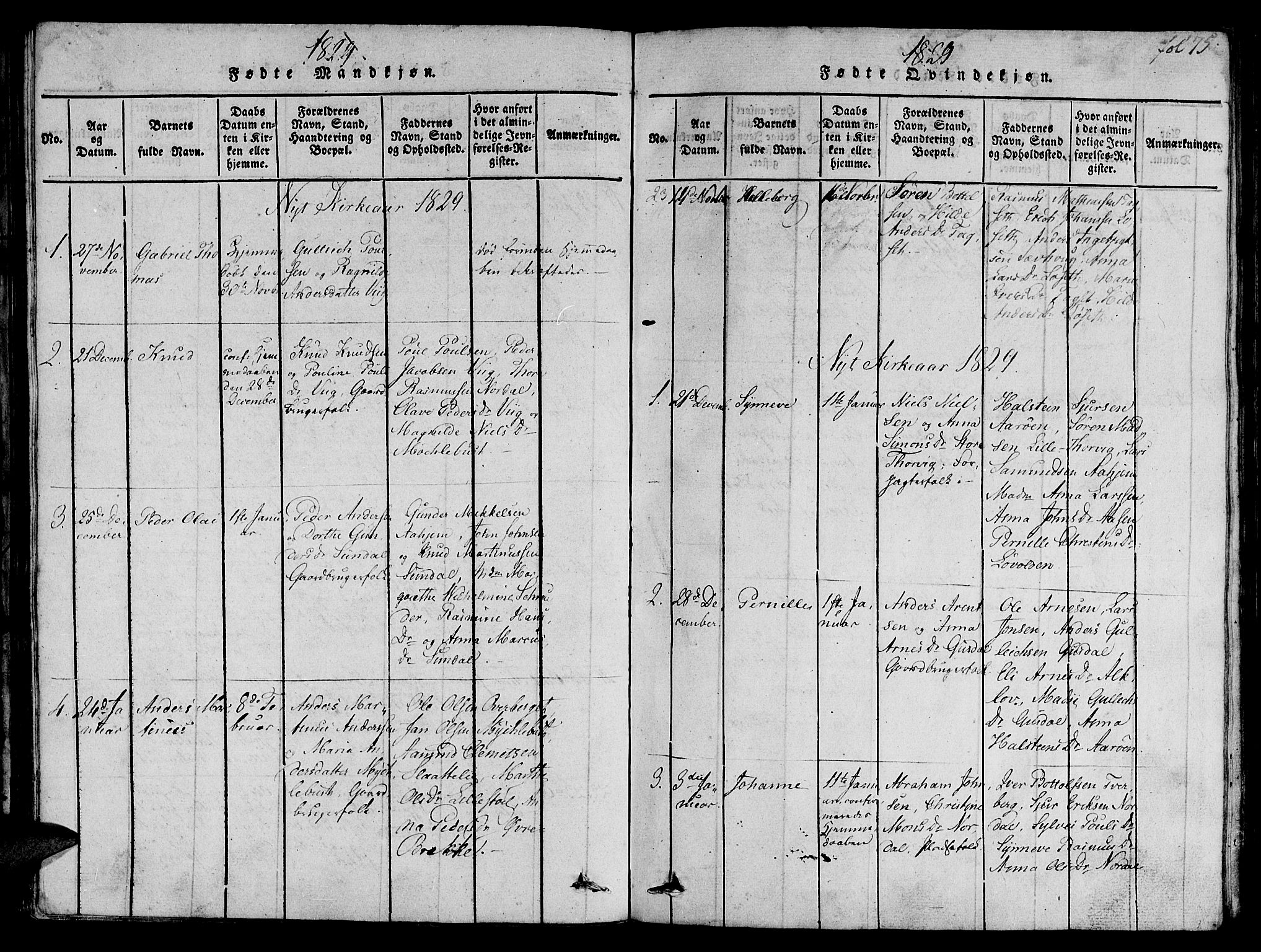 Ministerialprotokoller, klokkerbøker og fødselsregistre - Møre og Romsdal, AV/SAT-A-1454/501/L0004: Parish register (official) no. 501A04, 1816-1831, p. 75