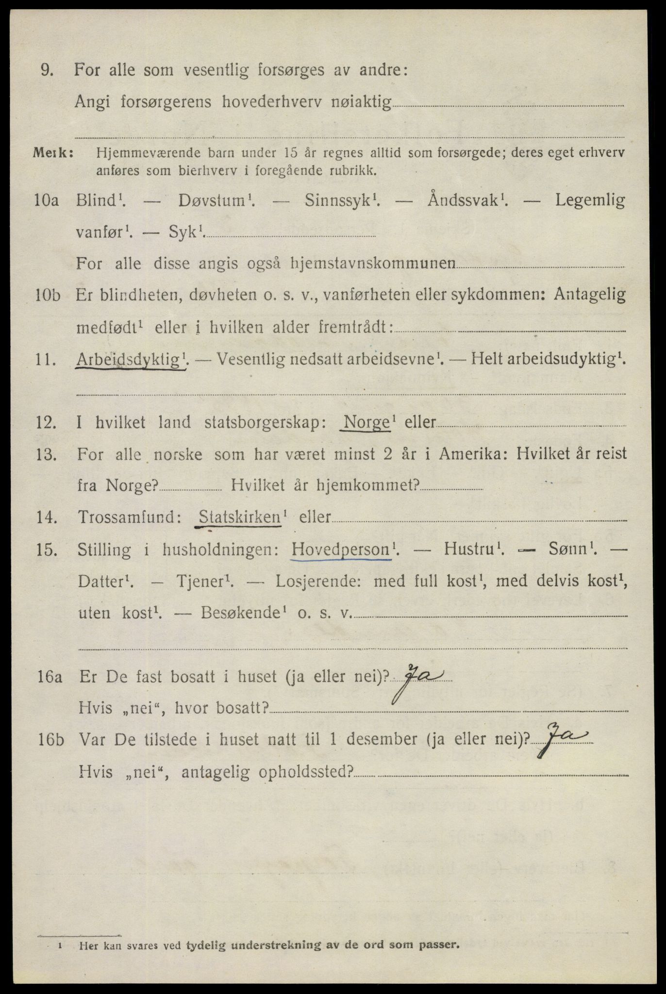 SAO, 1920 census for Spydeberg, 1920, p. 6978