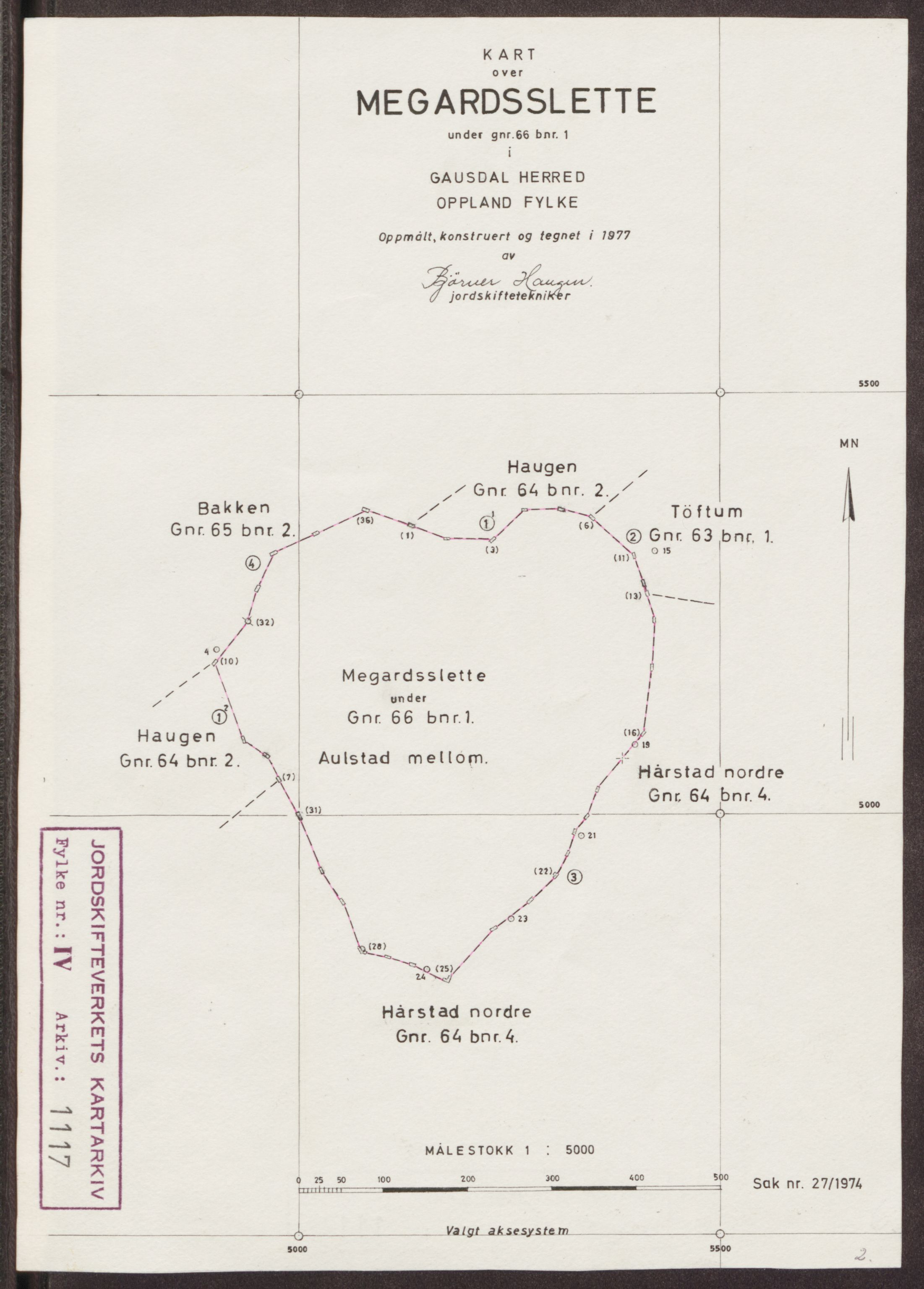 Jordskifteverkets kartarkiv, AV/RA-S-3929/T, 1859-1988, p. 1421