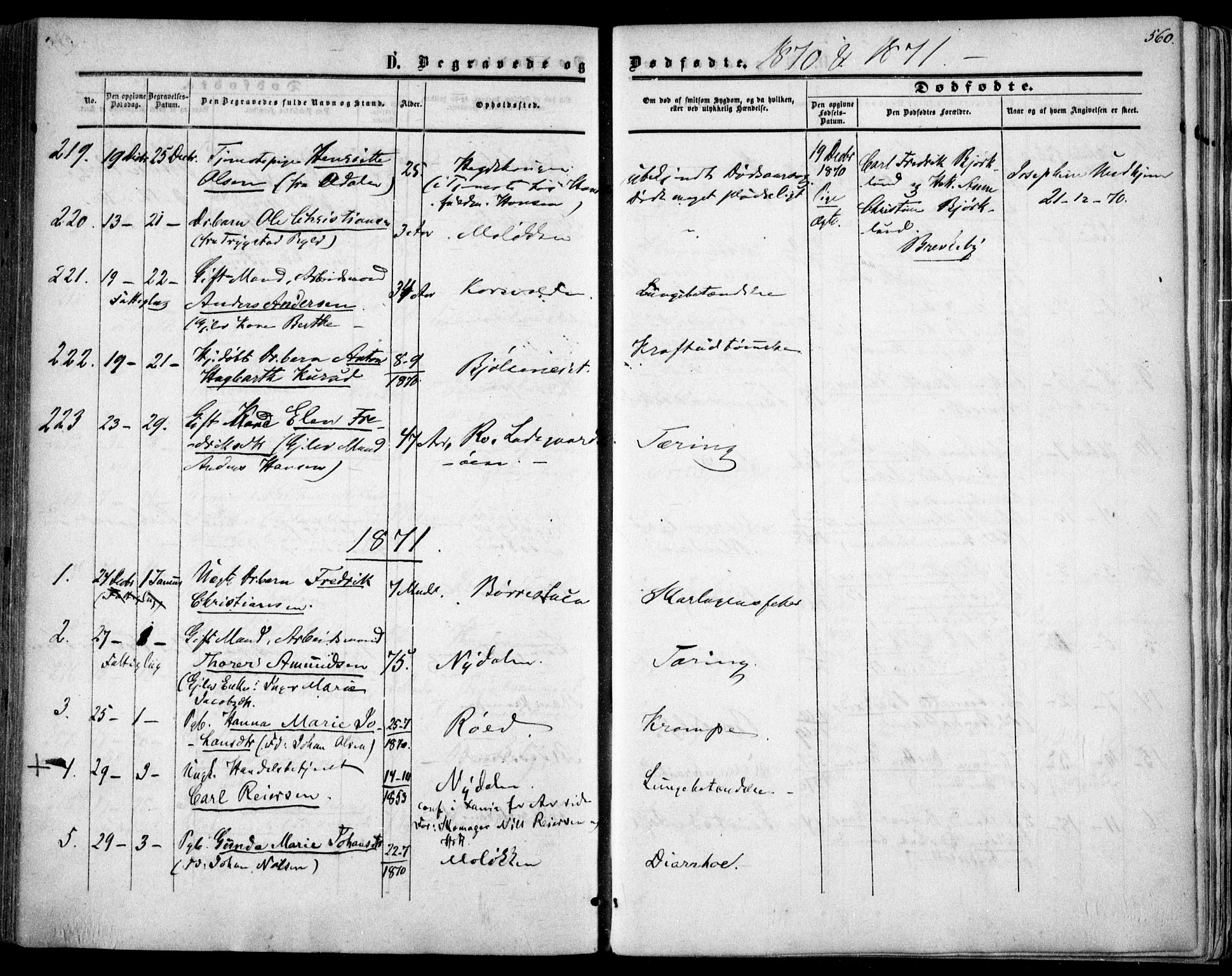 Vestre Aker prestekontor Kirkebøker, SAO/A-10025/F/Fa/L0002: Parish register (official) no. 2, 1855-1877, p. 560