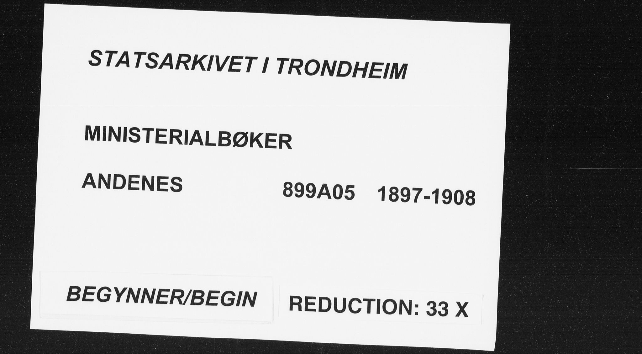 Ministerialprotokoller, klokkerbøker og fødselsregistre - Nordland, SAT/A-1459/899/L1437: Parish register (official) no. 899A05, 1897-1908