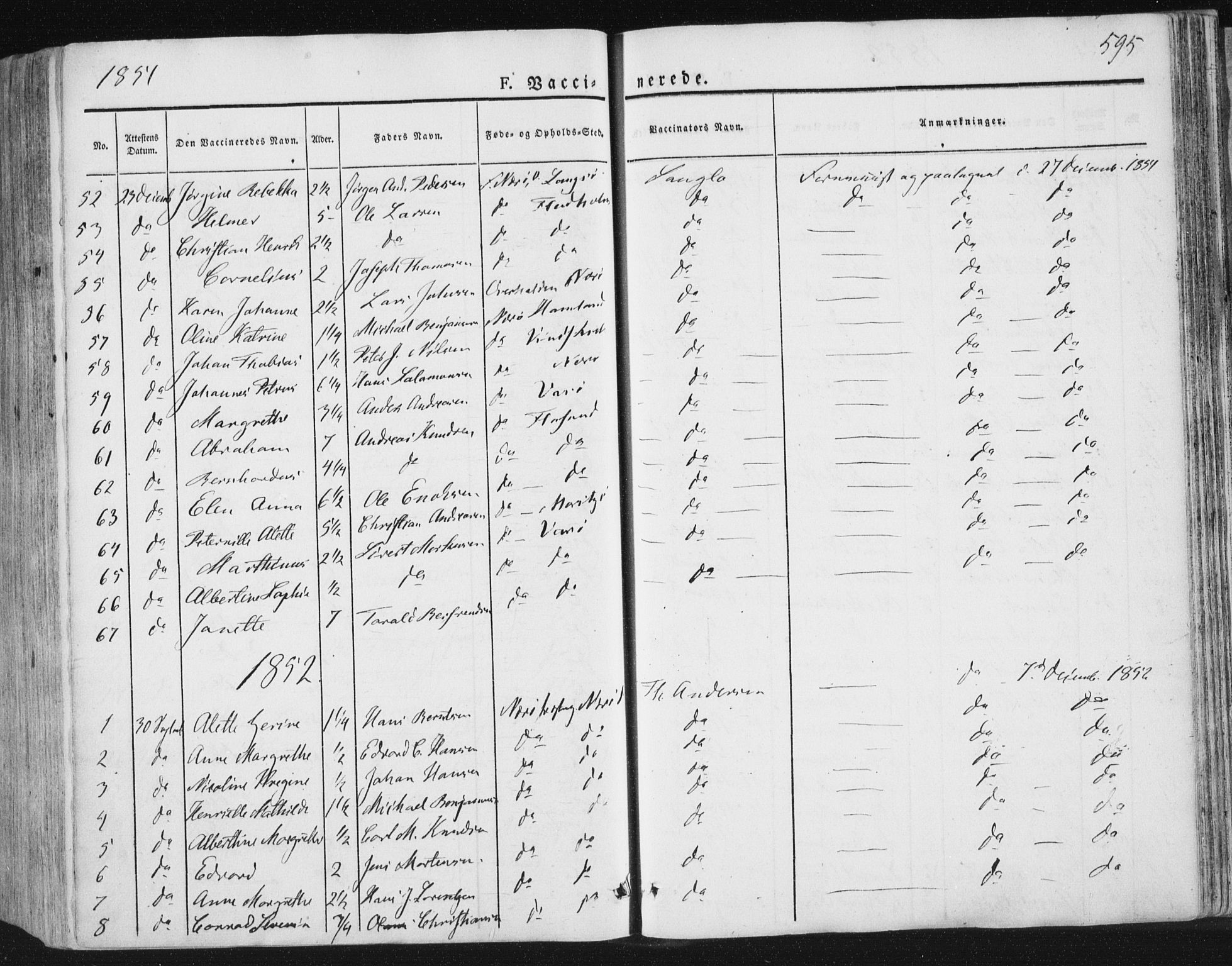 Ministerialprotokoller, klokkerbøker og fødselsregistre - Nord-Trøndelag, SAT/A-1458/784/L0669: Parish register (official) no. 784A04, 1829-1859, p. 595