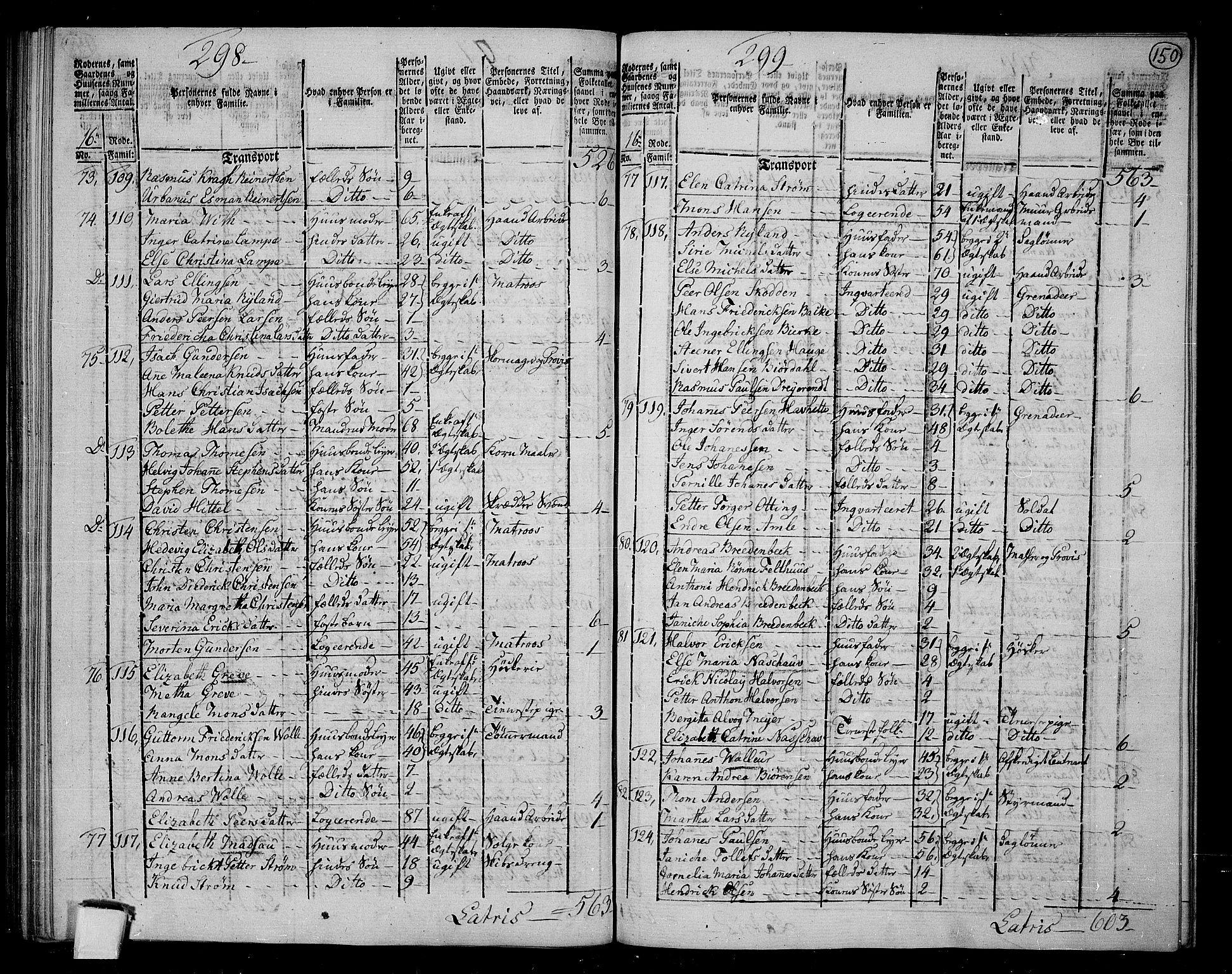 RA, 1801 census for 1301 Bergen, 1801, p. 149b-150a