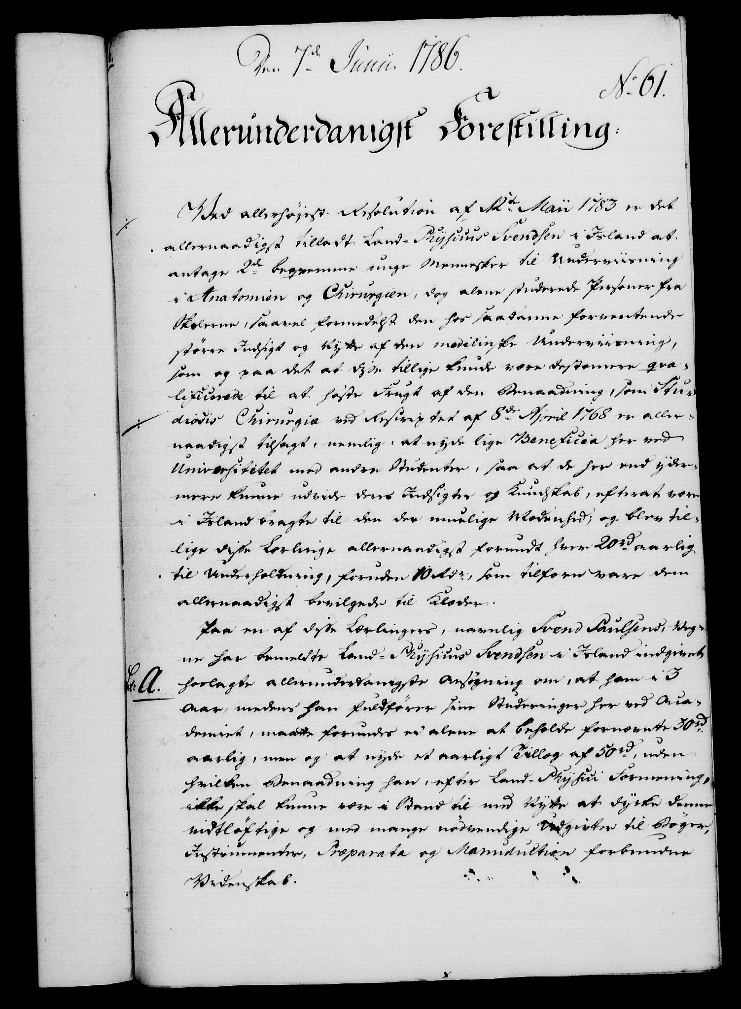 Rentekammeret, Kammerkanselliet, RA/EA-3111/G/Gf/Gfa/L0068: Norsk relasjons- og resolusjonsprotokoll (merket RK 52.68), 1786, p. 405
