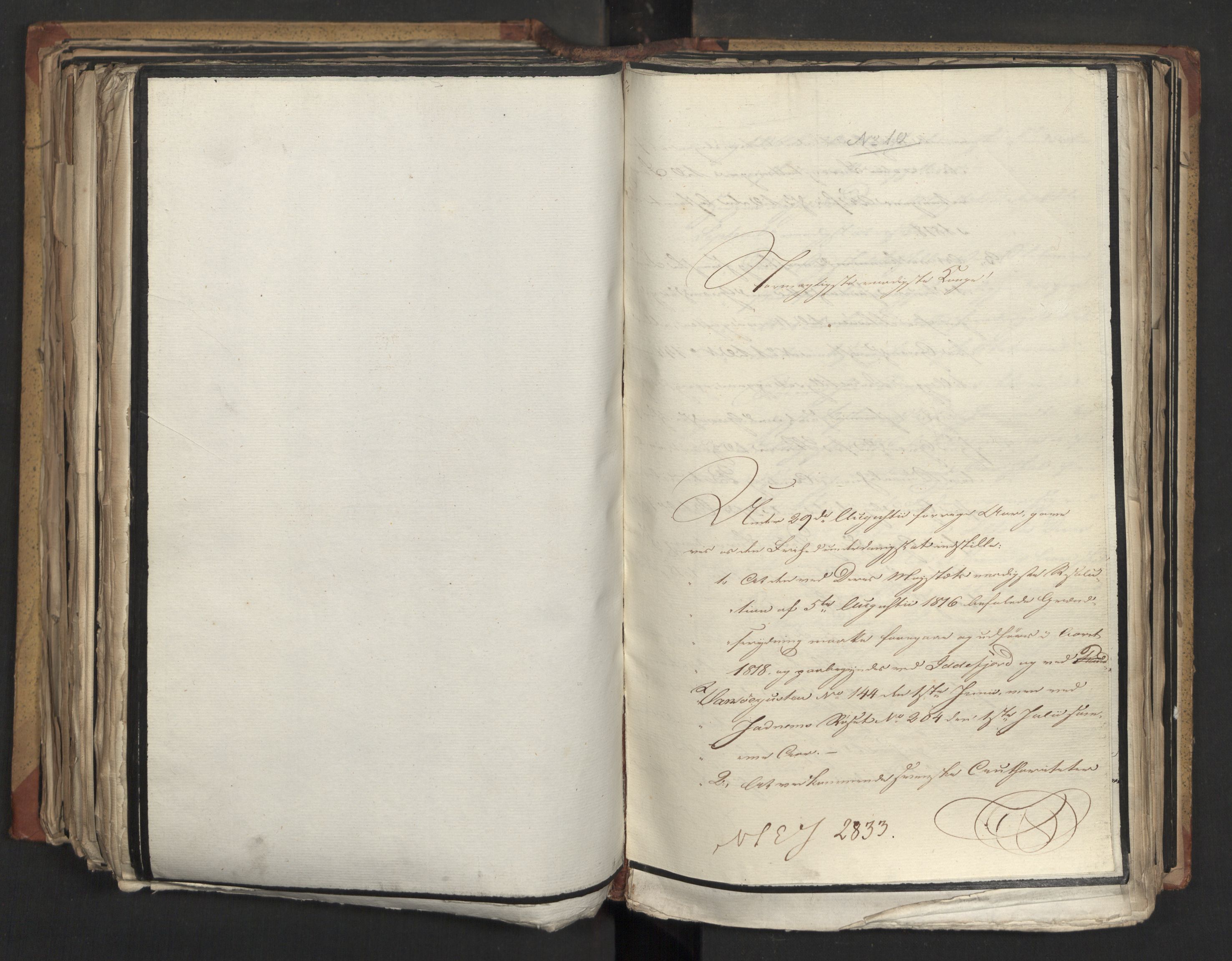 Statsrådsavdelingen i Stockholm, AV/RA-S-1003/D/Da/L0013: Regjeringsinnstillinger nr. 2761-2889, 1818, p. 398