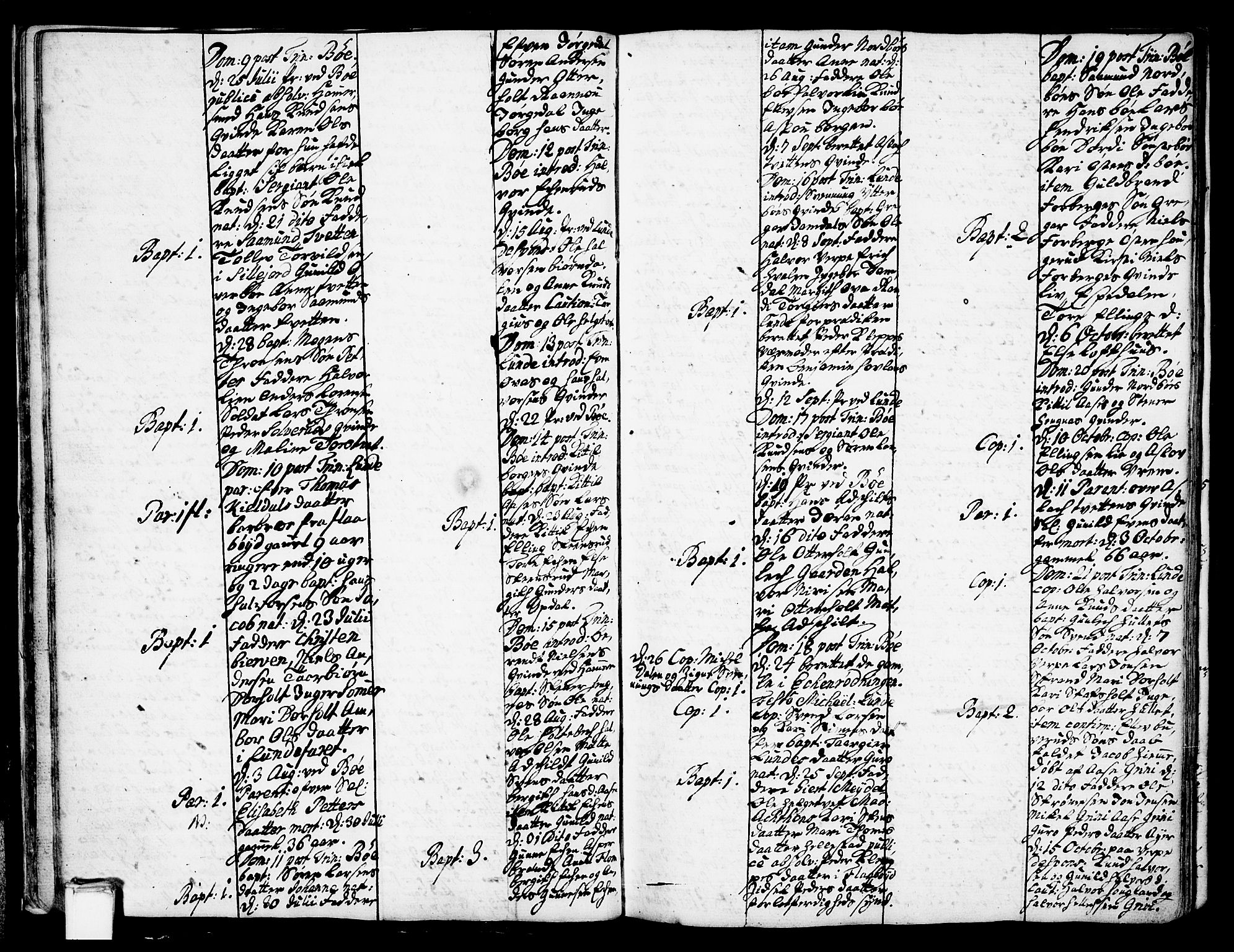 Bø kirkebøker, SAKO/A-257/F/Fa/L0002: Parish register (official) no. 2, 1726-1732