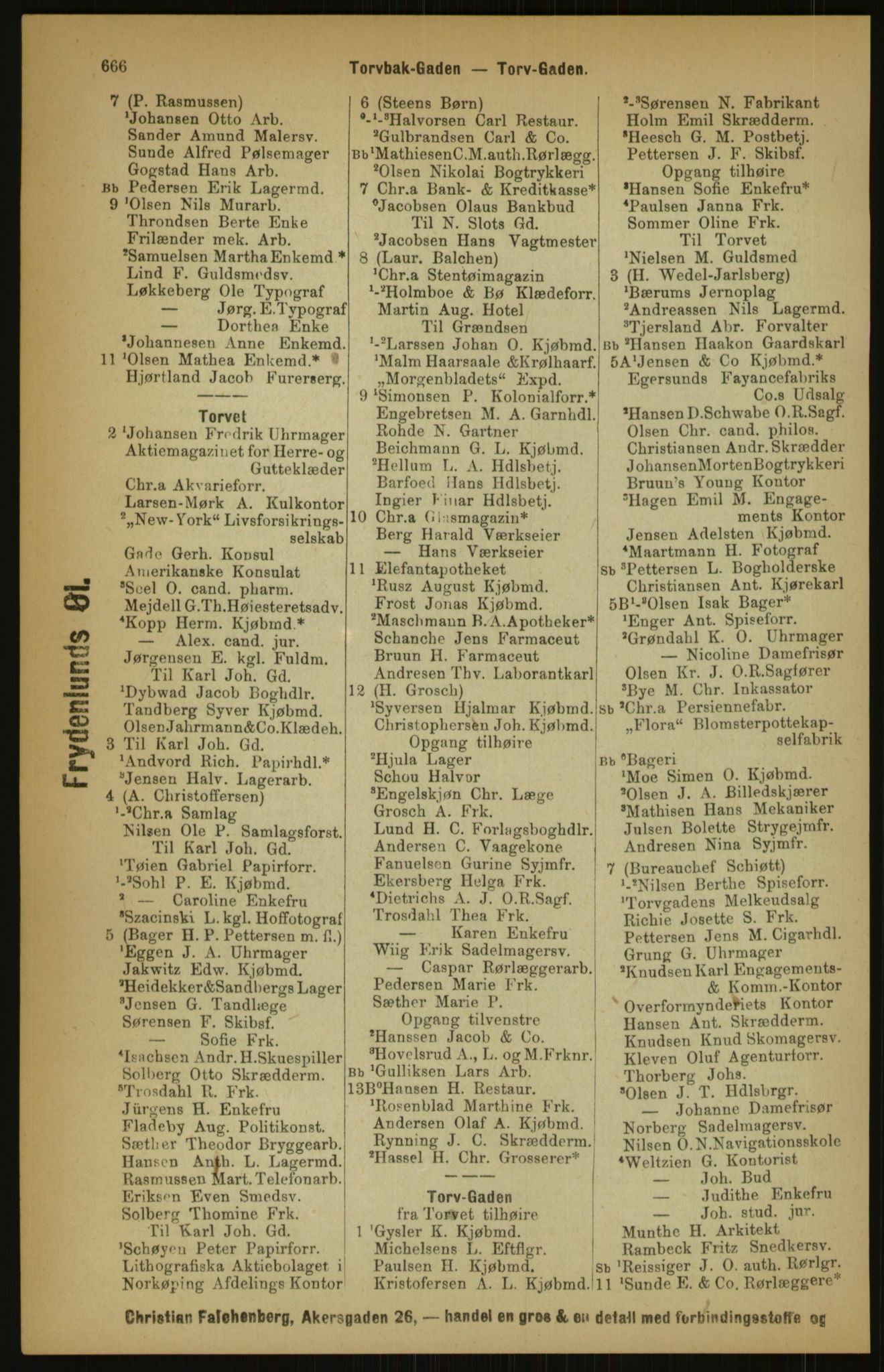 Kristiania/Oslo adressebok, PUBL/-, 1891, p. 666