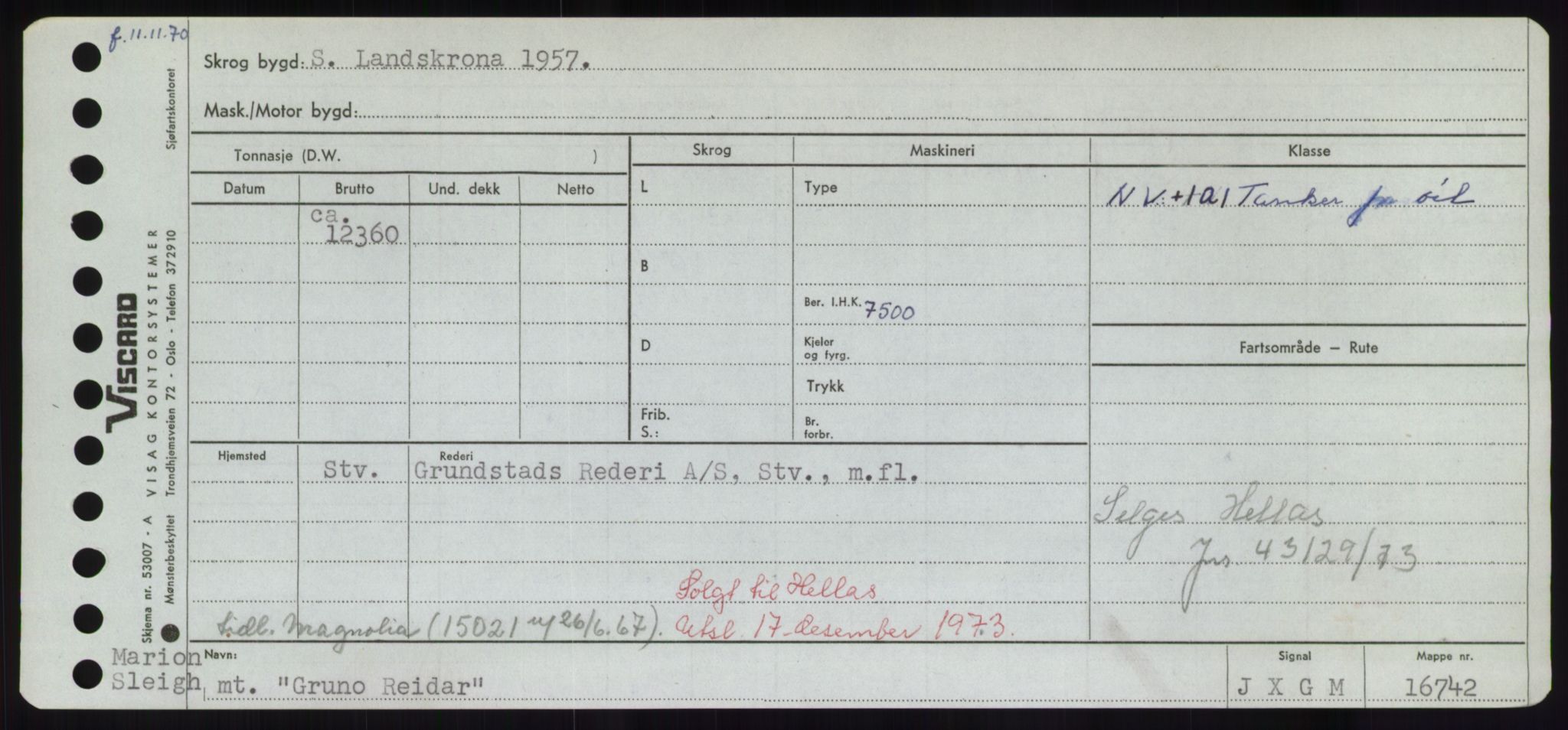 Sjøfartsdirektoratet med forløpere, Skipsmålingen, RA/S-1627/H/Hd/L0013: Fartøy, Gne-Gås, p. 279