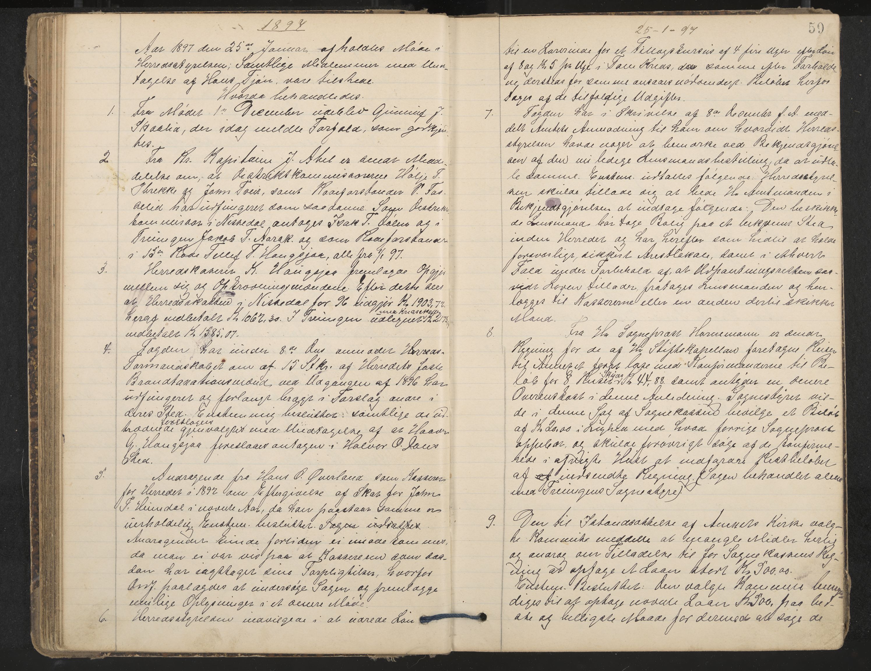 Nissedal formannskap og sentraladministrasjon, IKAK/0830021-1/A/L0003: Møtebok, 1892-1904, p. 59