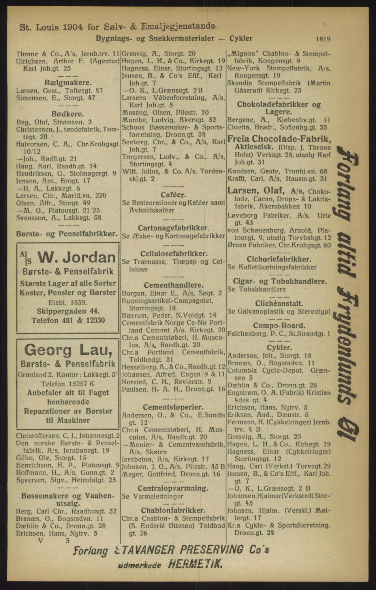 Kristiania/Oslo adressebok, PUBL/-, 1915, p. 1819