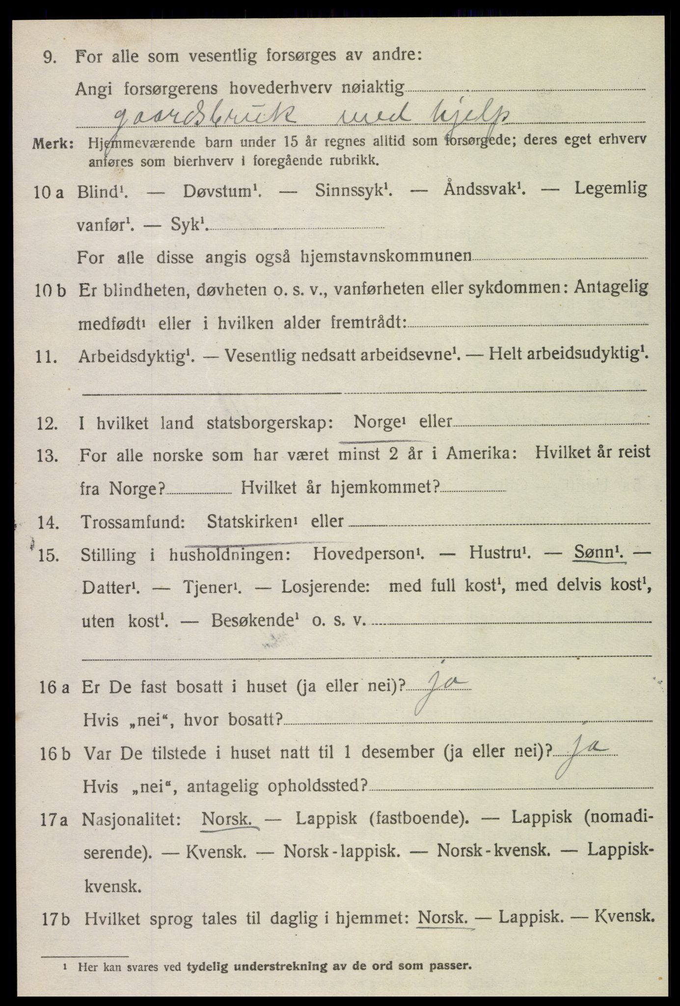 SAT, 1920 census for Skogn, 1920, p. 4818