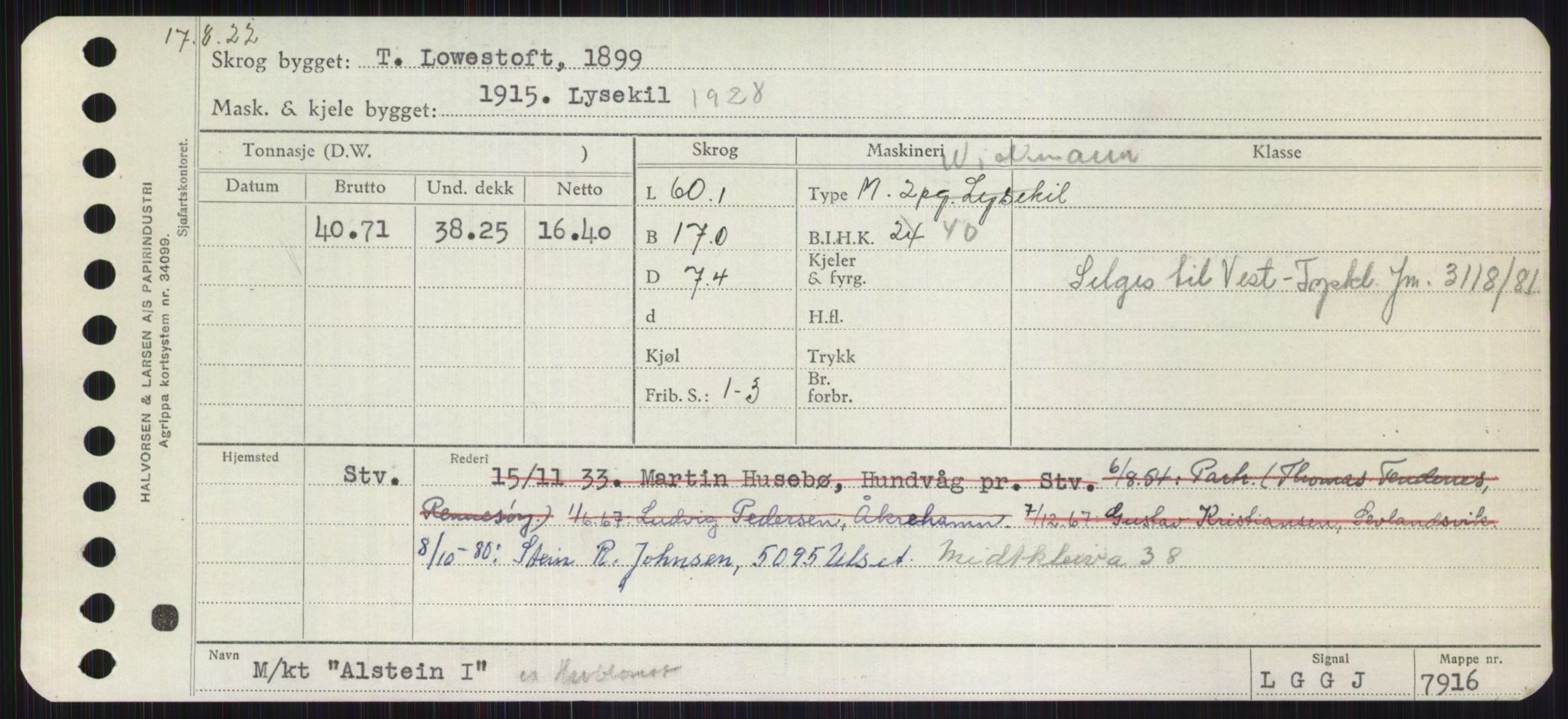 Sjøfartsdirektoratet med forløpere, Skipsmålingen, AV/RA-S-1627/H/Ha/L0001/0001: Fartøy, A-Eig / Fartøy A-Bjøn, p. 151