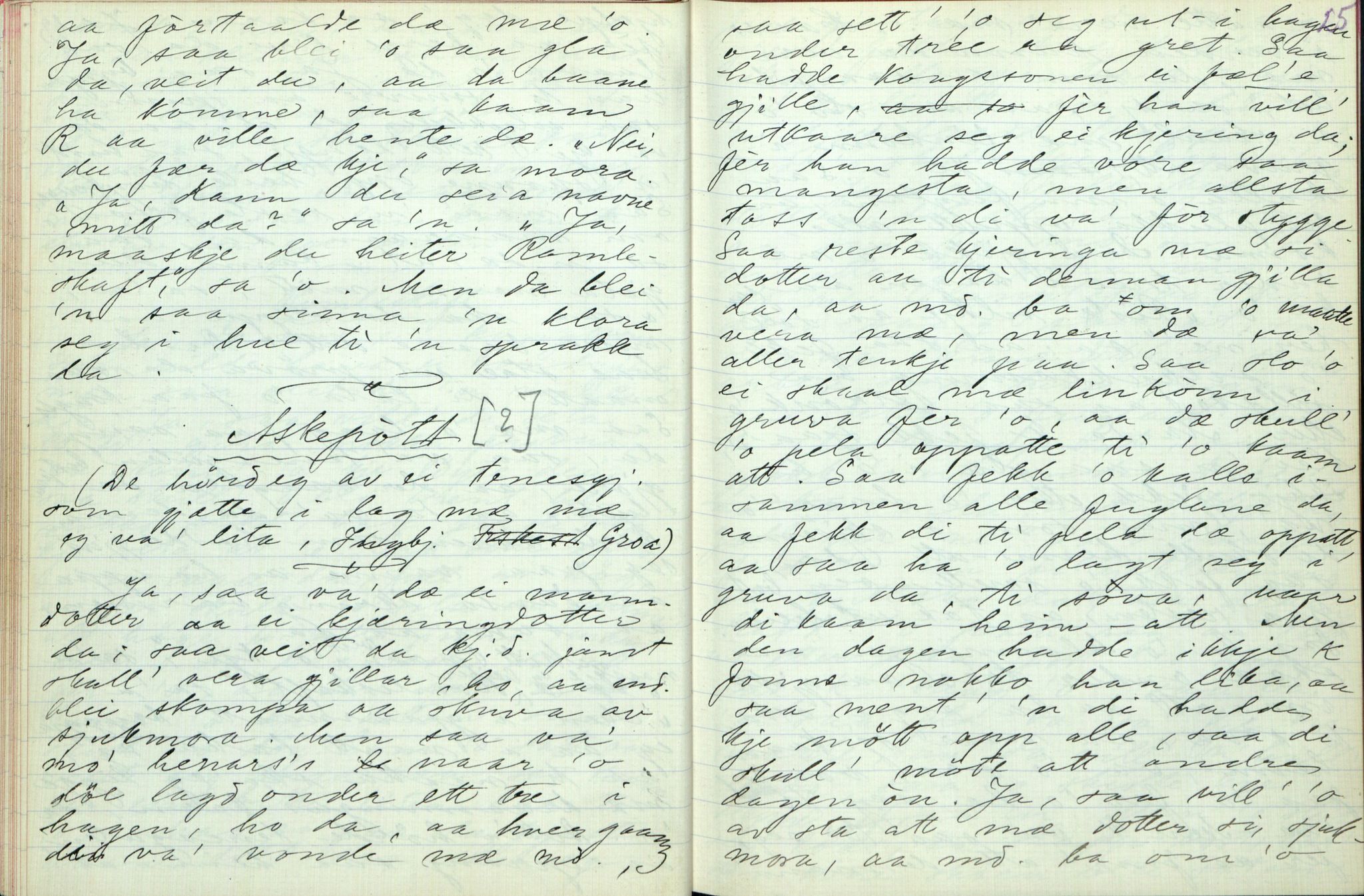 Rikard Berge, TEMU/TGM-A-1003/F/L0003/0012: 061-100 Innholdslister / 71 Kilen: sagn m.m., 1910, p. 24-25