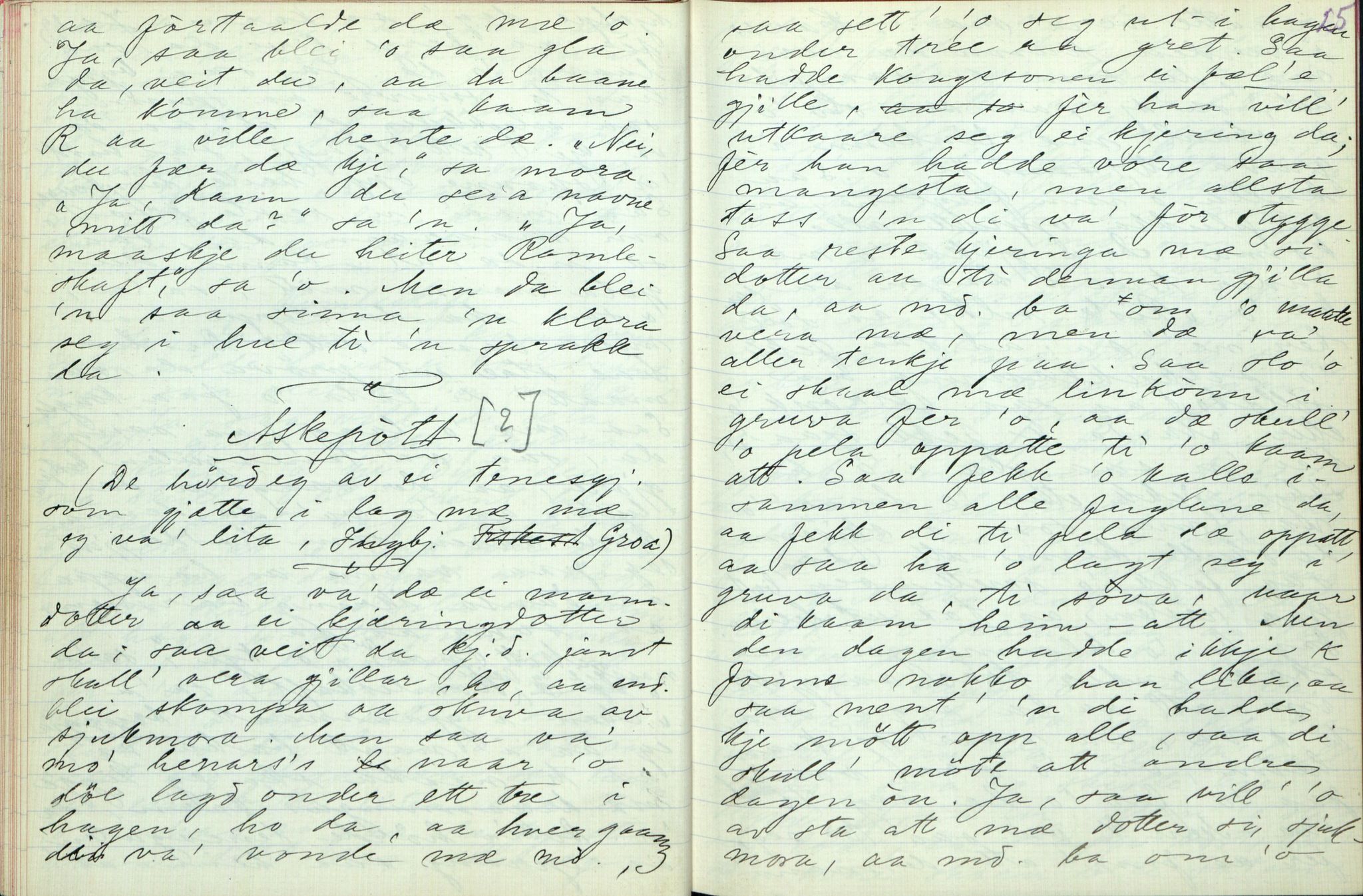 Rikard Berge, TEMU/TGM-A-1003/F/L0003/0012: 061-100 Innholdslister / 71 Kilen: sagn m.m., 1910, p. 24-25