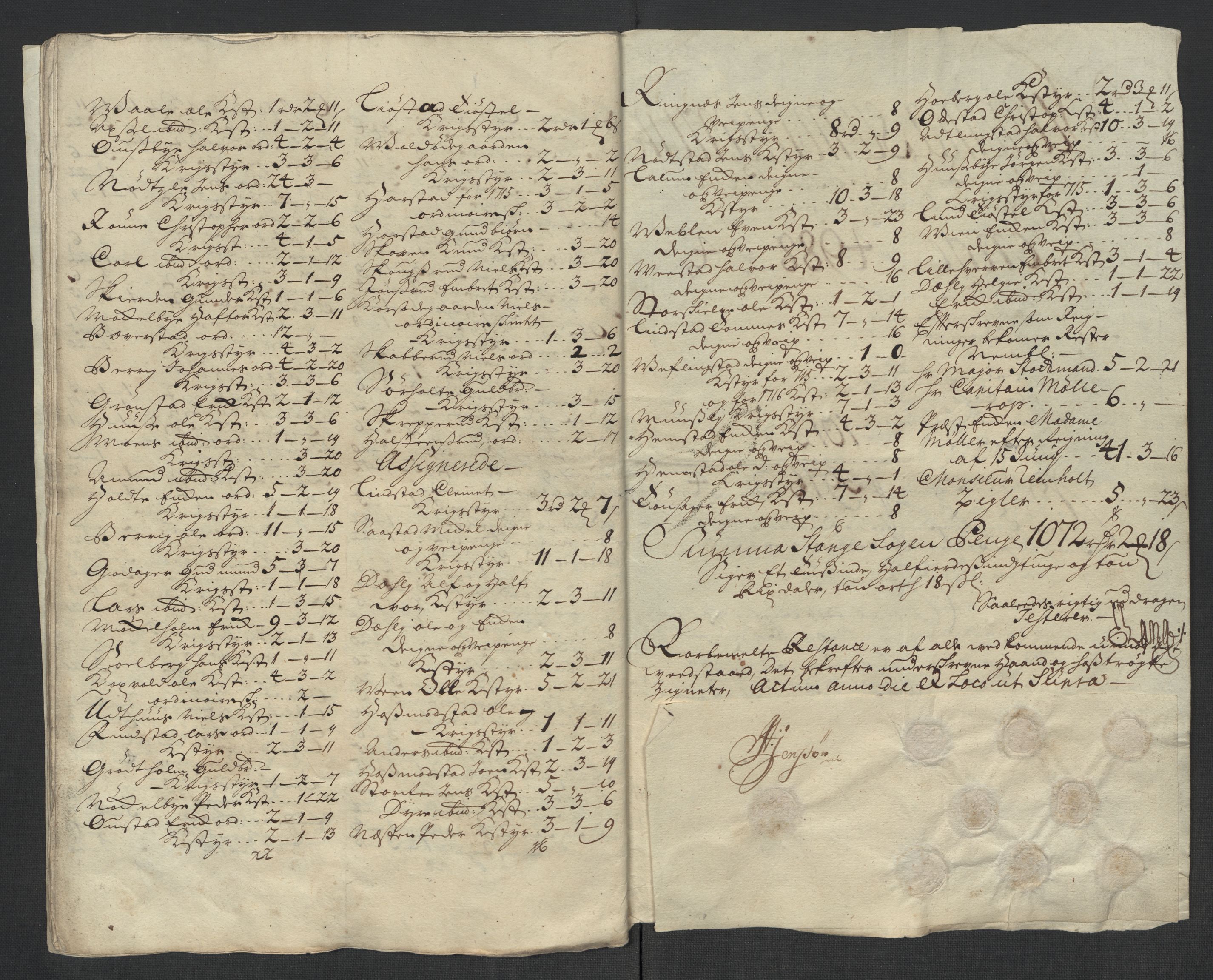 Rentekammeret inntil 1814, Reviderte regnskaper, Fogderegnskap, AV/RA-EA-4092/R16/L1055: Fogderegnskap Hedmark, 1716, p. 415