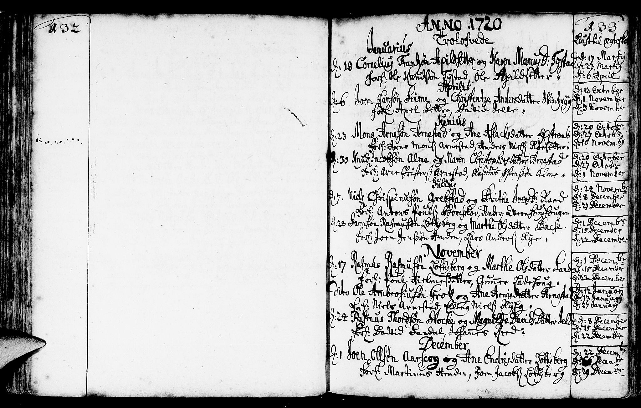 Gloppen sokneprestembete, AV/SAB-A-80101/H/Haa/Haaa/L0002: Parish register (official) no. A 2, 1712-1735, p. 132-133