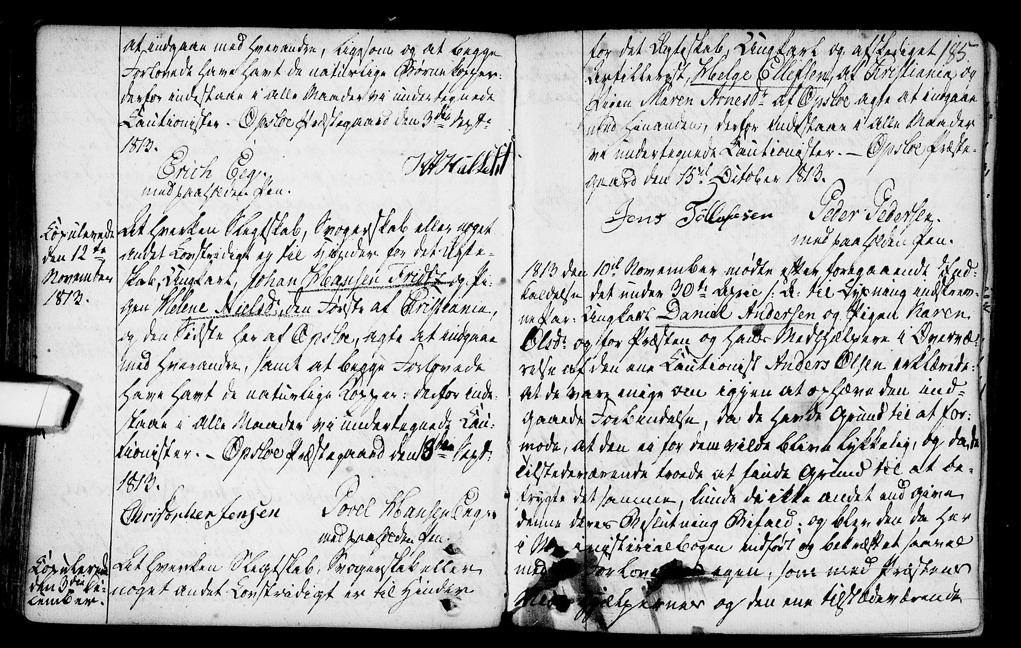 Gamlebyen prestekontor Kirkebøker, AV/SAO-A-10884/F/Fa/L0001: Parish register (official) no. 1, 1734-1818, p. 185