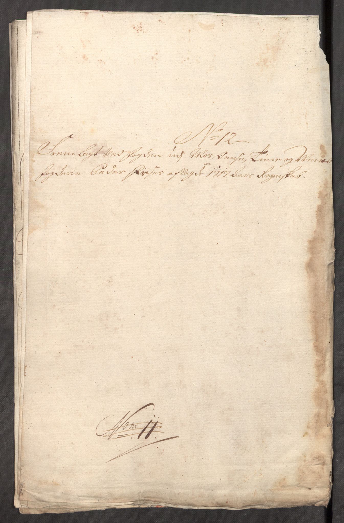 Rentekammeret inntil 1814, Reviderte regnskaper, Fogderegnskap, AV/RA-EA-4092/R04/L0141: Fogderegnskap Moss, Onsøy, Tune, Veme og Åbygge, 1717, p. 110