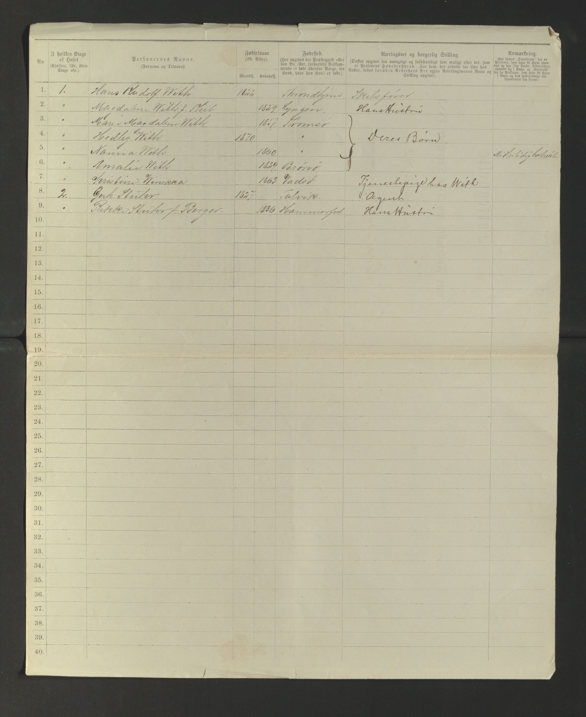 SATØ, 1885 census for 1902 Tromsø, 1885, p. 503b