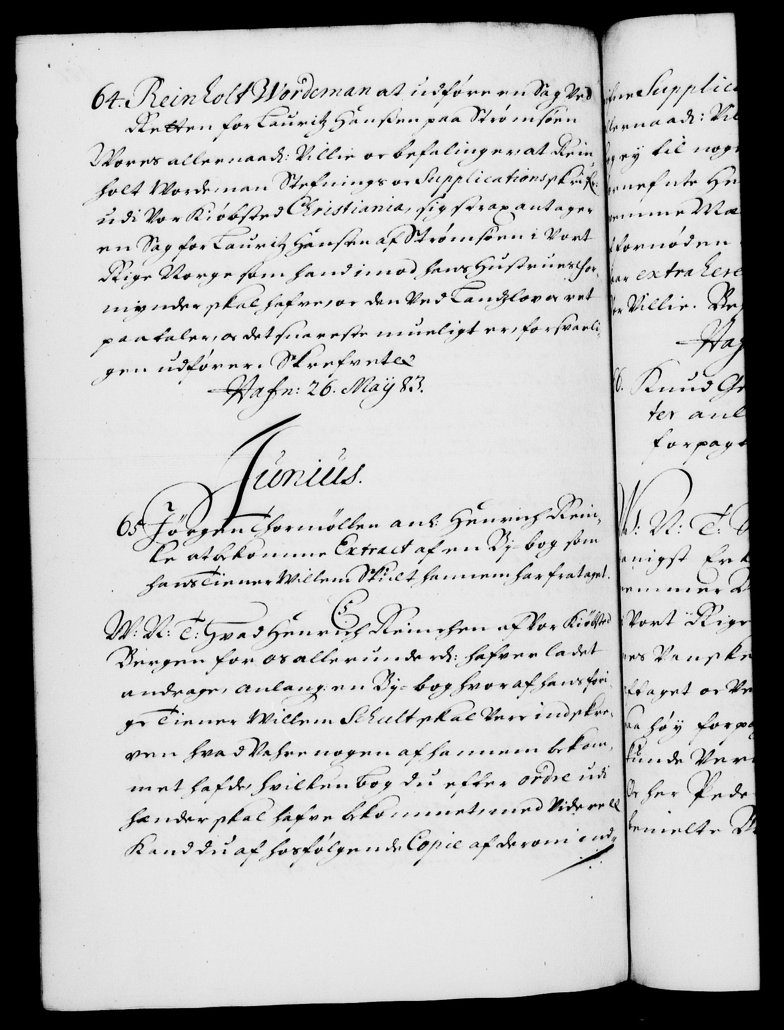 Danske Kanselli 1572-1799, AV/RA-EA-3023/F/Fc/Fca/Fcab/L0012: Norske tegnelser (mikrofilm), 1670-1683, p. 401b