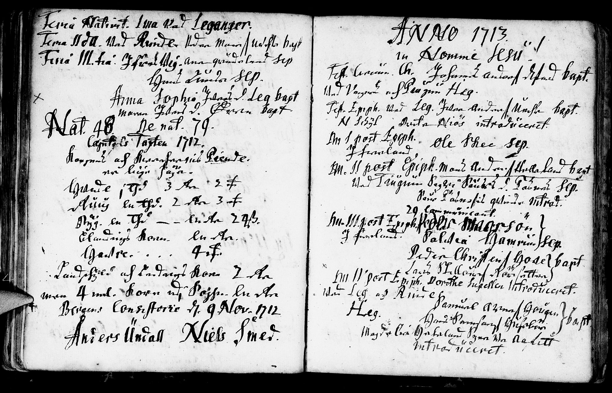 Leikanger sokneprestembete, SAB/A-81001: Parish register (official) no. A 1, 1690-1734, p. 99