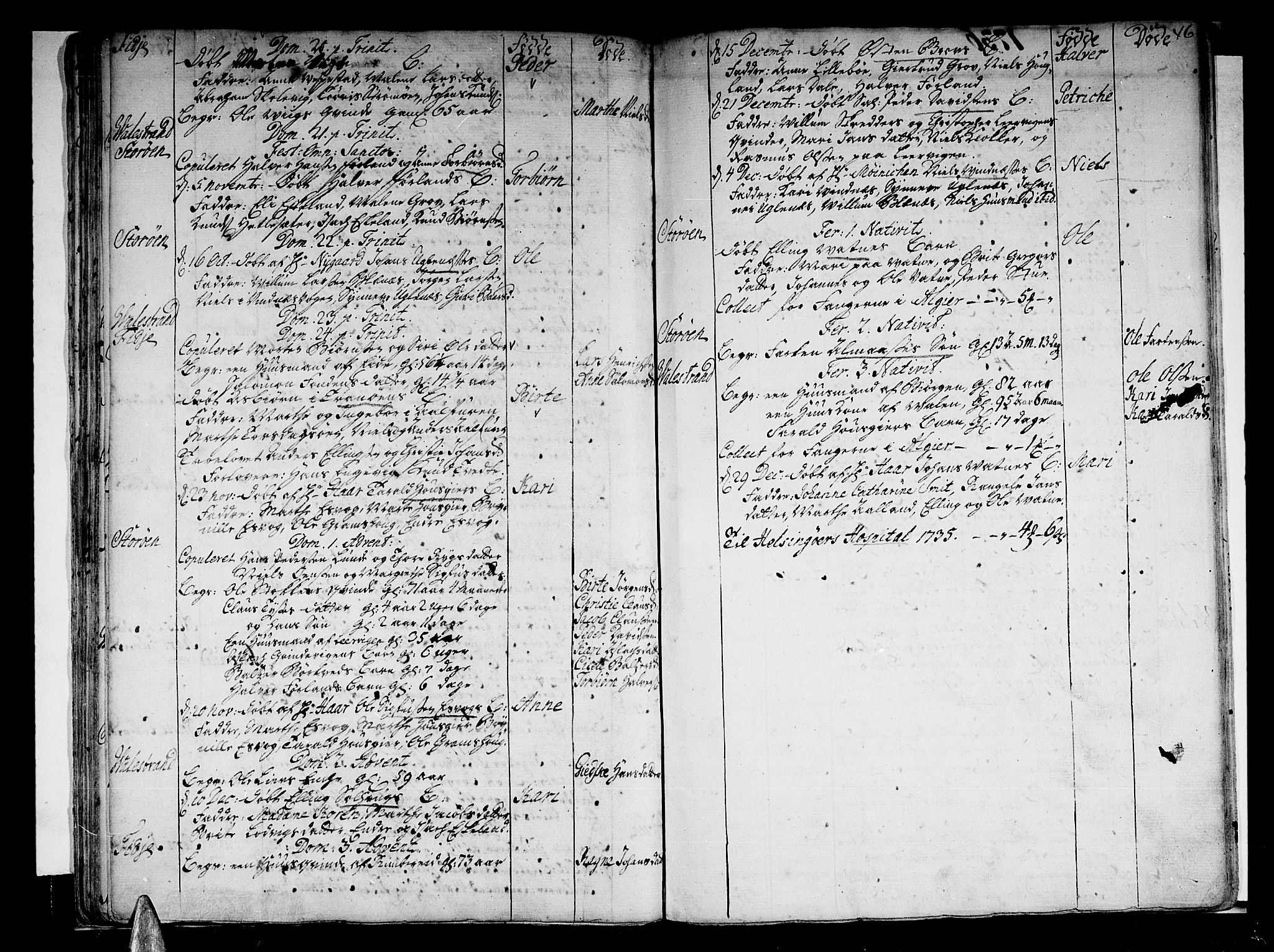 Stord sokneprestembete, AV/SAB-A-78201/H/Haa: Parish register (official) no. A 1, 1725-1744, p. 46