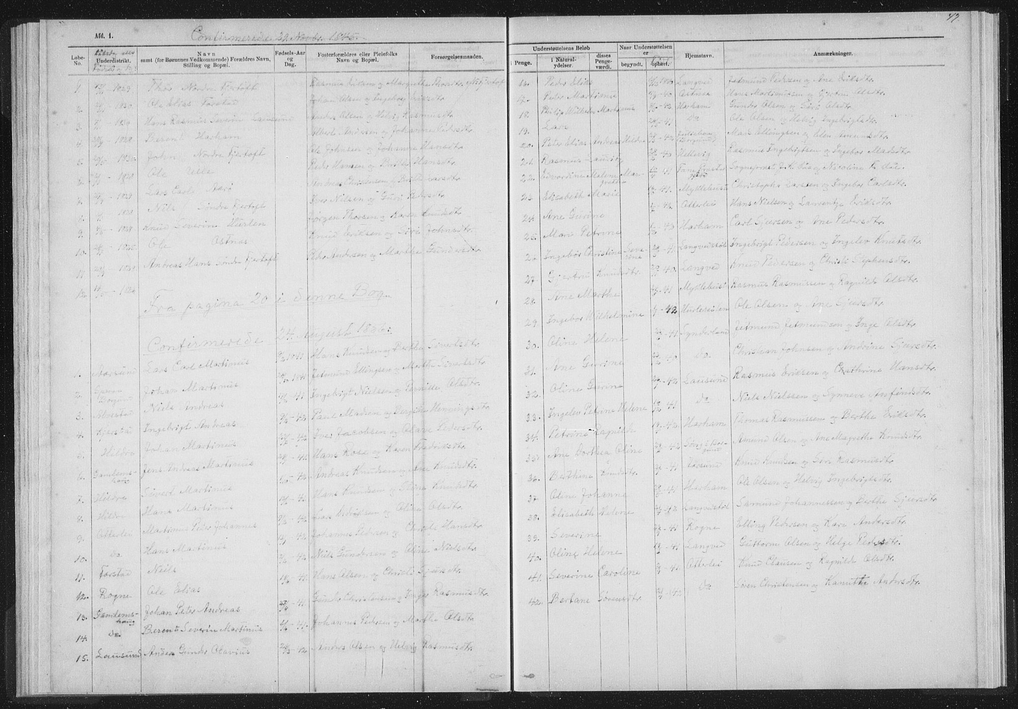 Ministerialprotokoller, klokkerbøker og fødselsregistre - Møre og Romsdal, AV/SAT-A-1454/536/L0514: Parish register (official) no. 536D01, 1840-1875, p. 47