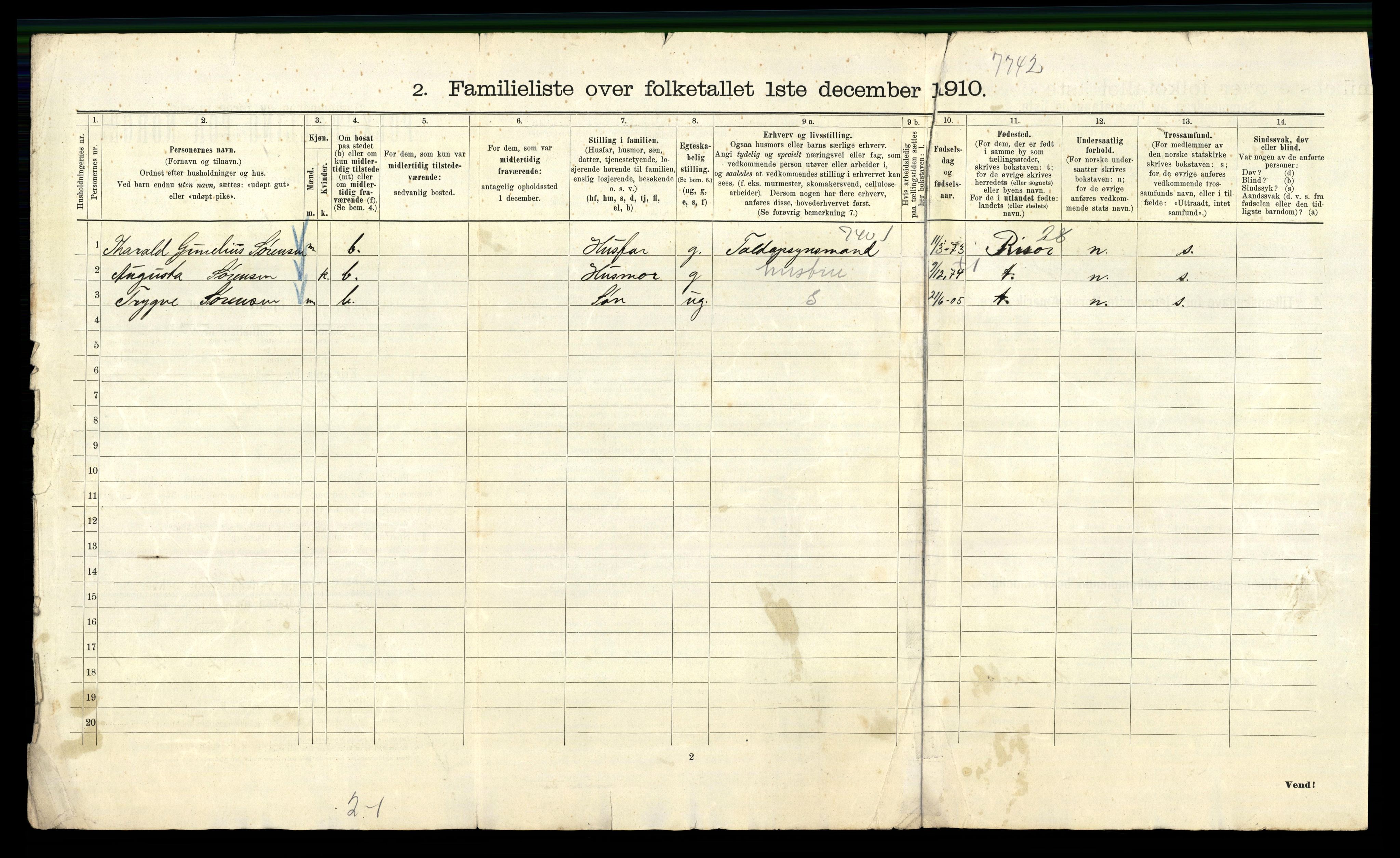 RA, 1910 census for Kristiania, 1910, p. 94182