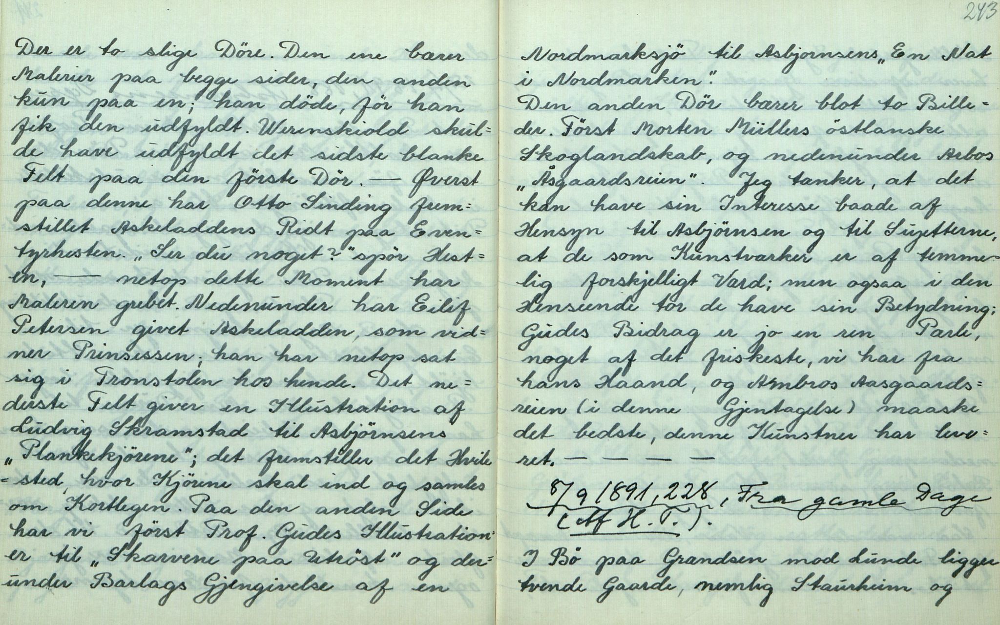 Rikard Berge, TEMU/TGM-A-1003/F/L0013/0018: 451-470 / 468 H. etc. Tvedten i "Fremskr." 1885-91, 1943-1944, p. 242-243