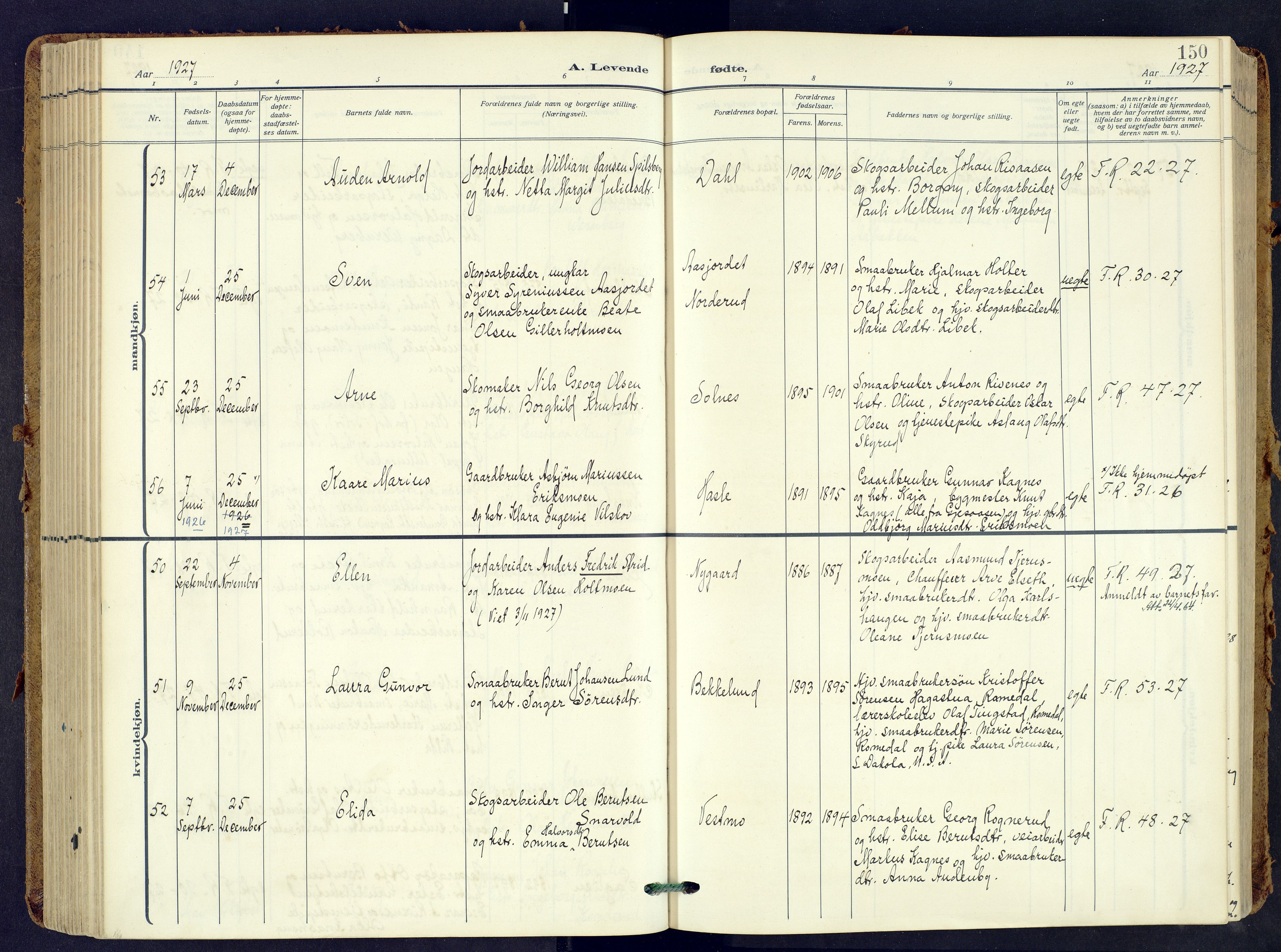 Våler prestekontor, Hedmark, AV/SAH-PREST-040/H/Ha/Haa/L0009: Parish register (official) no. 9, 1912-1940, p. 150