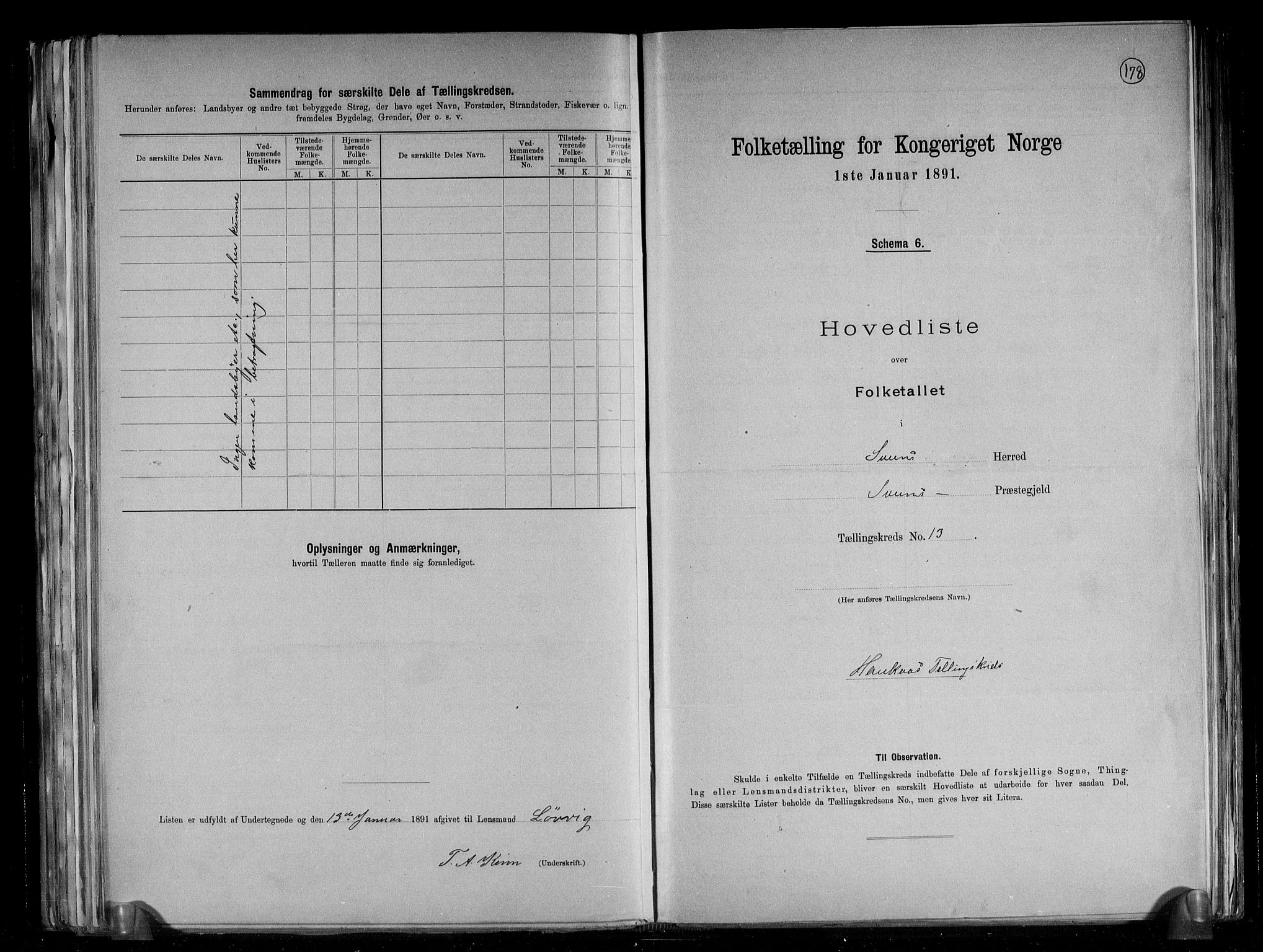 RA, 1891 census for 1216 Sveio, 1891, p. 28