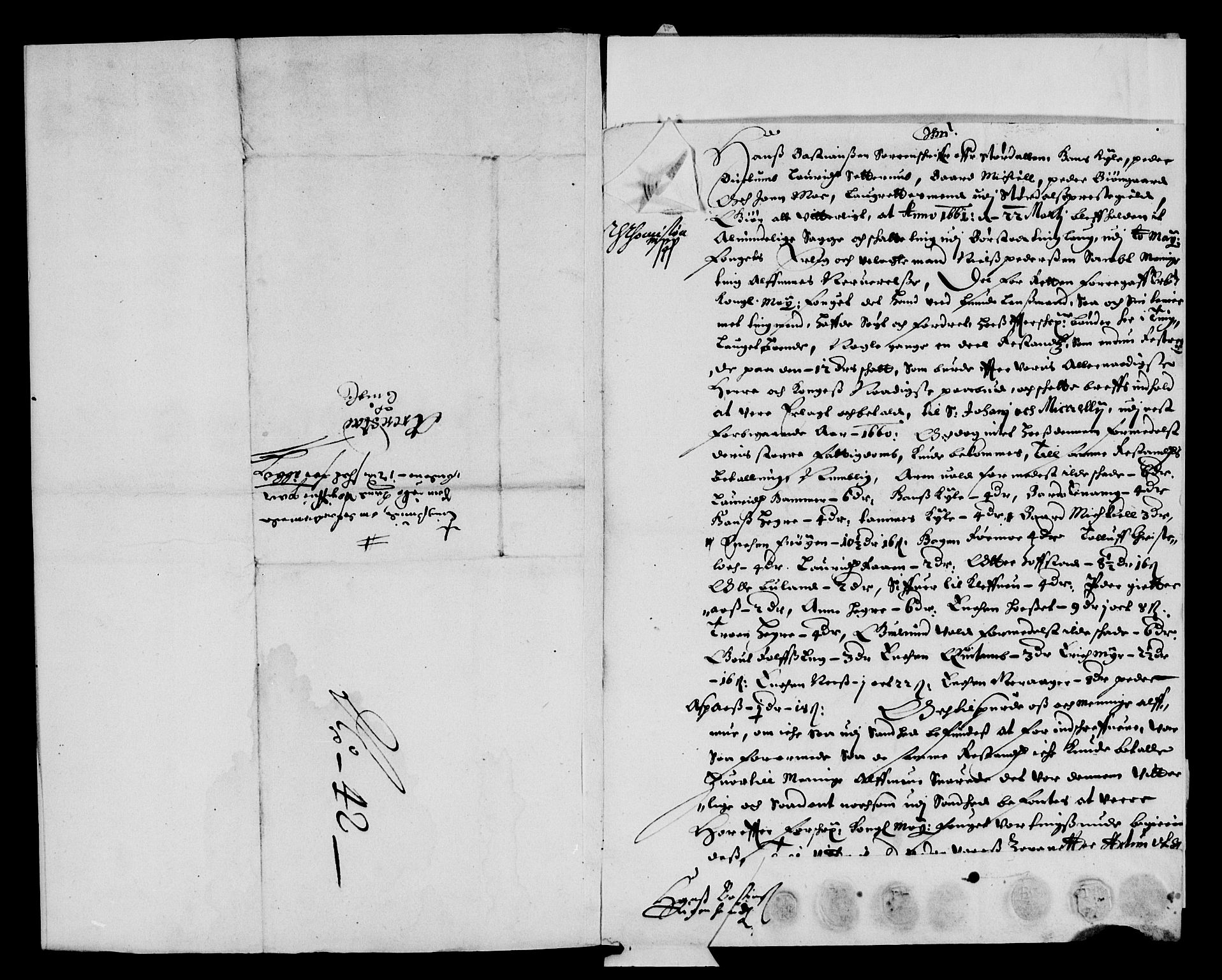 Rentekammeret inntil 1814, Reviderte regnskaper, Lensregnskaper, AV/RA-EA-5023/R/Rb/Rbw/L0143: Trondheim len, 1660-1661