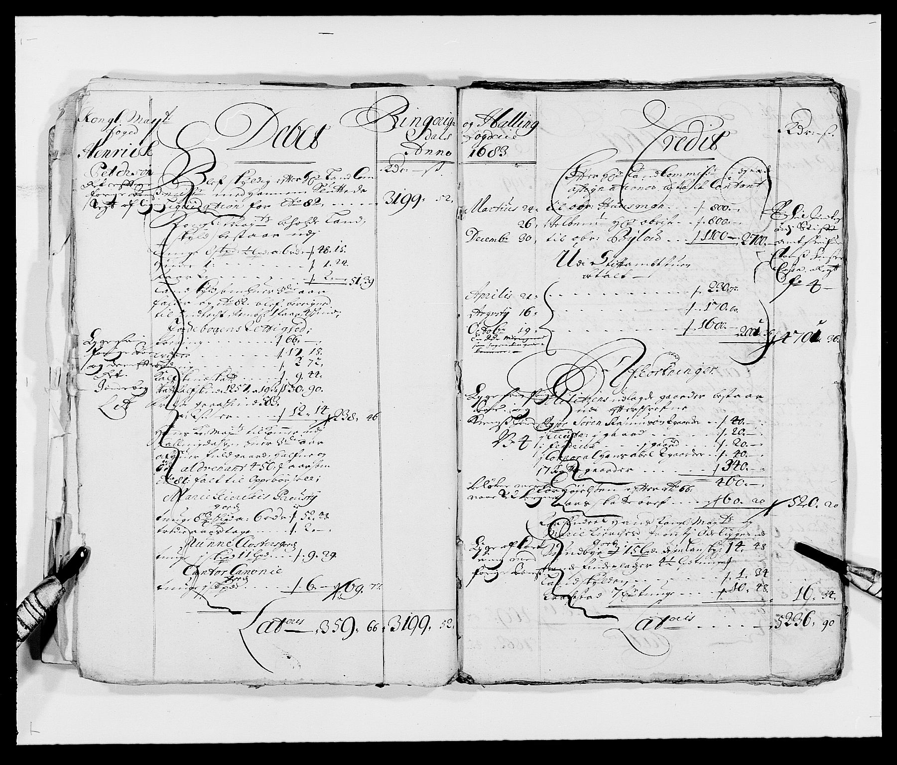 Rentekammeret inntil 1814, Reviderte regnskaper, Fogderegnskap, RA/EA-4092/R21/L1445: Fogderegnskap Ringerike og Hallingdal, 1681-1689, p. 9