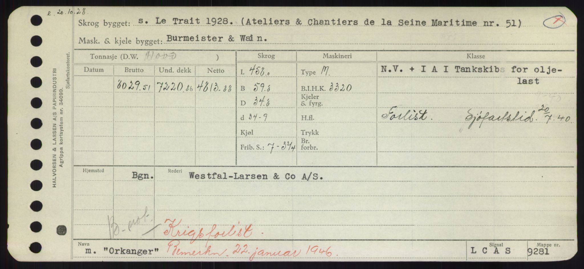 Sjøfartsdirektoratet med forløpere, Skipsmålingen, RA/S-1627/H/Hd/L0028: Fartøy, O, p. 343