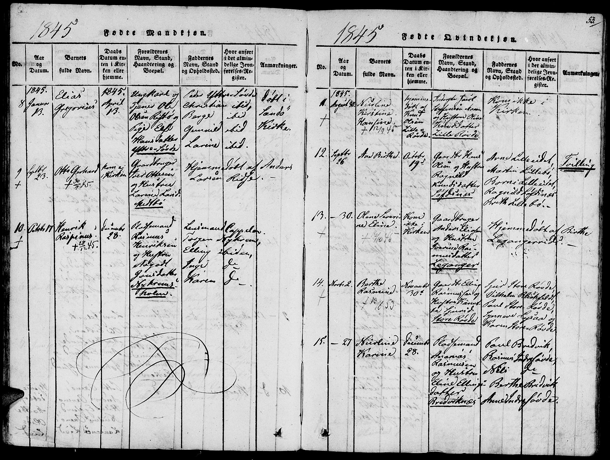 Ministerialprotokoller, klokkerbøker og fødselsregistre - Møre og Romsdal, AV/SAT-A-1454/504/L0054: Parish register (official) no. 504A01, 1816-1861, p. 53