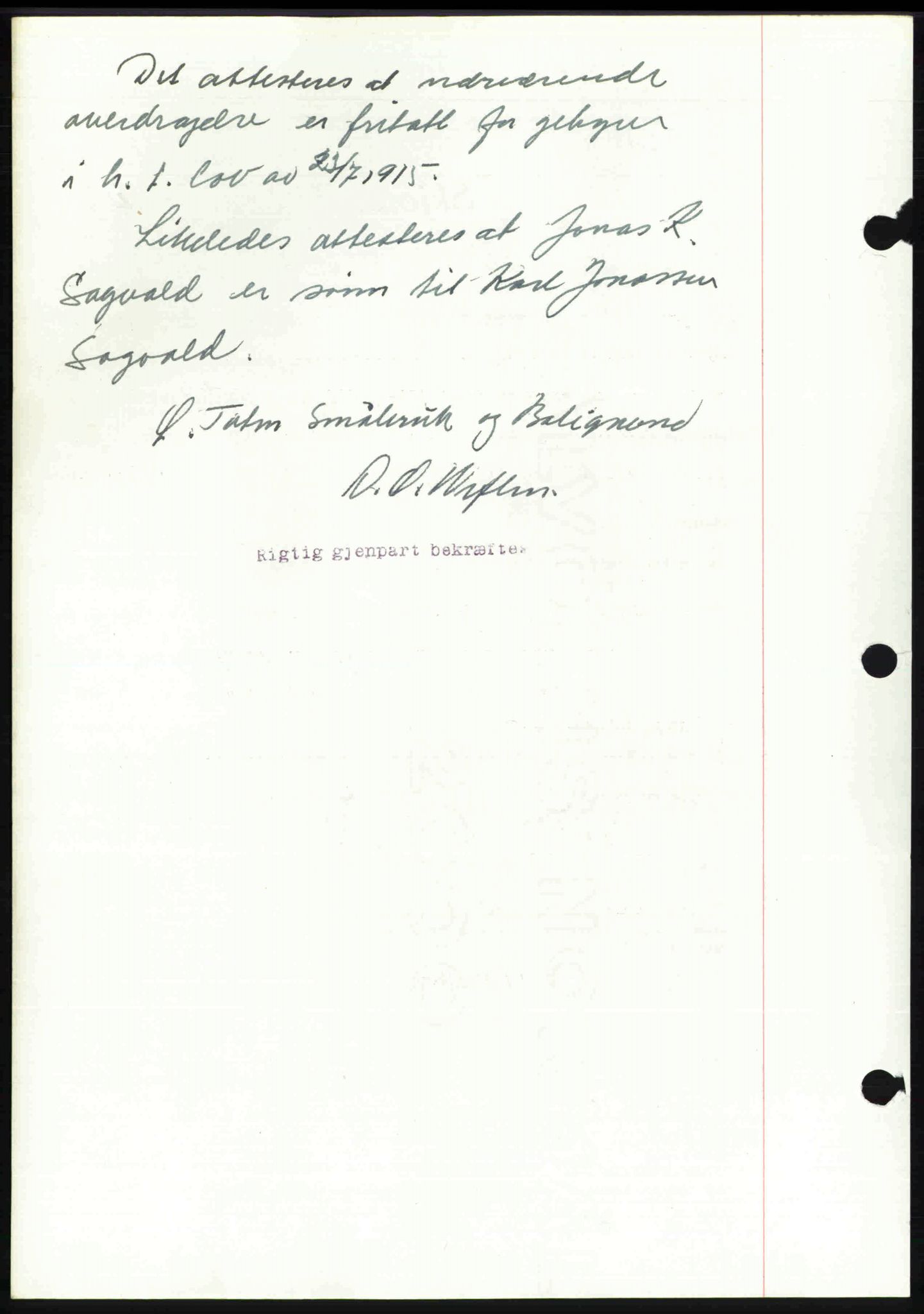 Toten tingrett, SAH/TING-006/H/Hb/Hbc/L0013: Mortgage book no. Hbc-13, 1945-1945, Diary no: : 636/1945