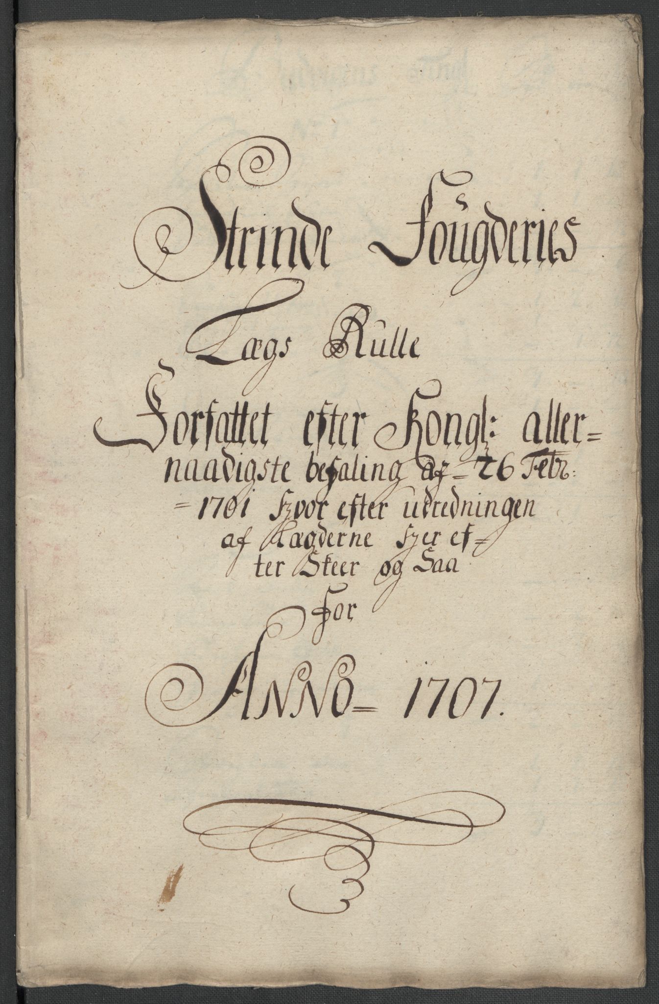 Rentekammeret inntil 1814, Reviderte regnskaper, Fogderegnskap, RA/EA-4092/R61/L4110: Fogderegnskap Strinda og Selbu, 1707-1708, p. 66