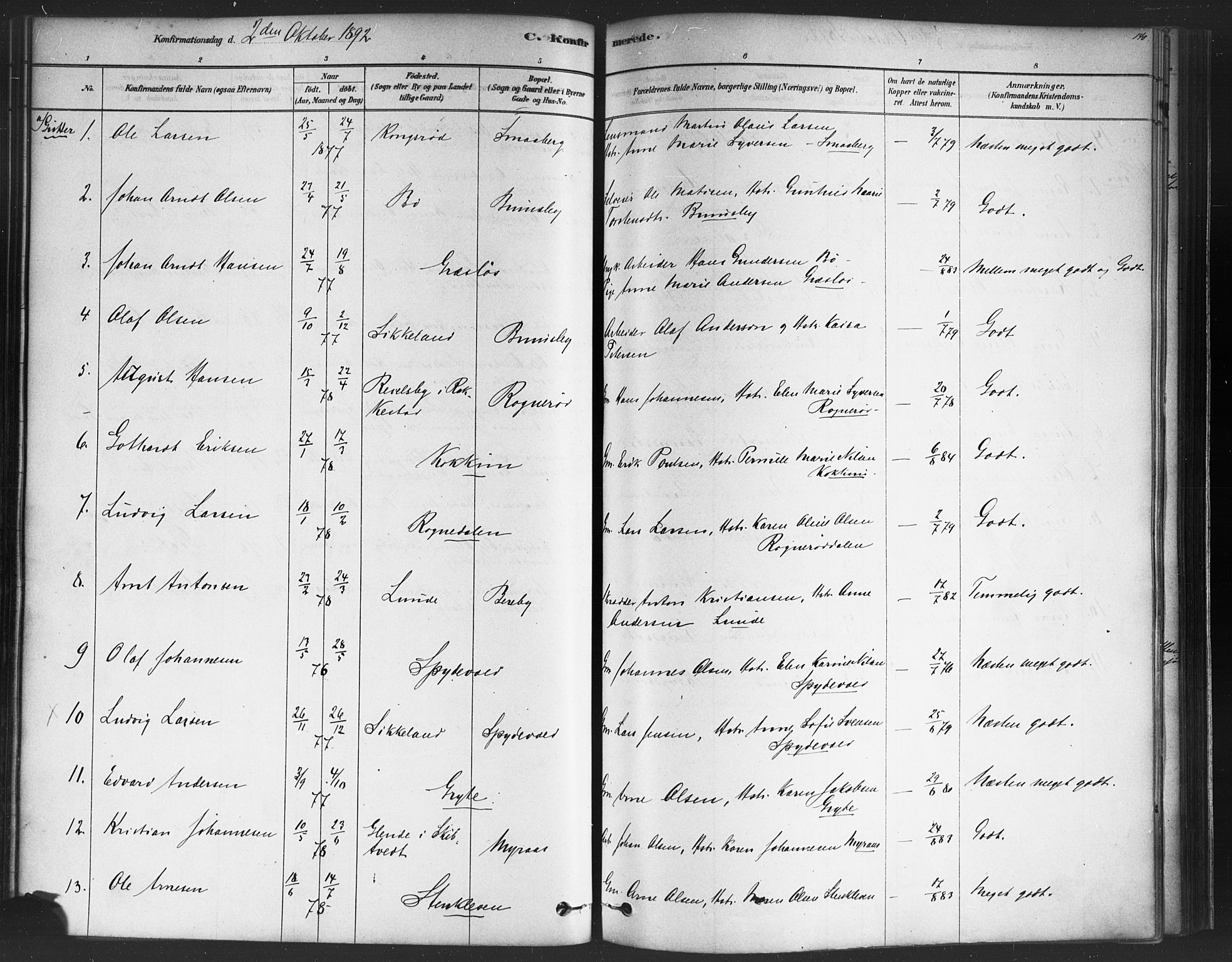 Varteig prestekontor Kirkebøker, SAO/A-10447a/F/Fa/L0002: Parish register (official) no. 2, 1878-1899, p. 140