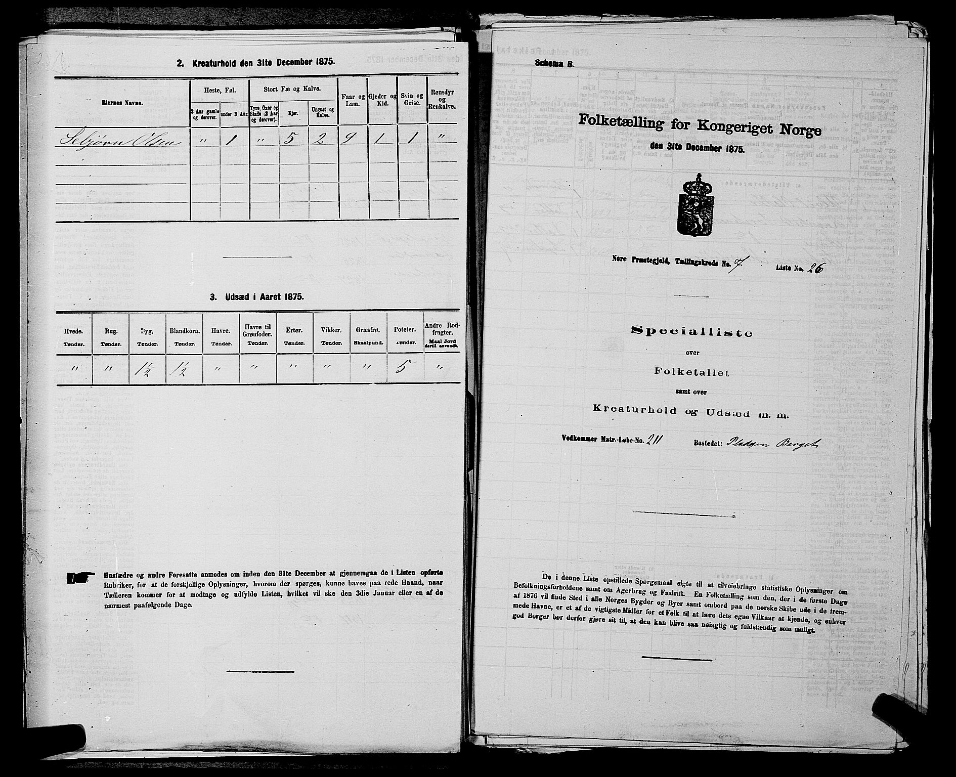 SAKO, 1875 census for 0633P Nore, 1875, p. 935