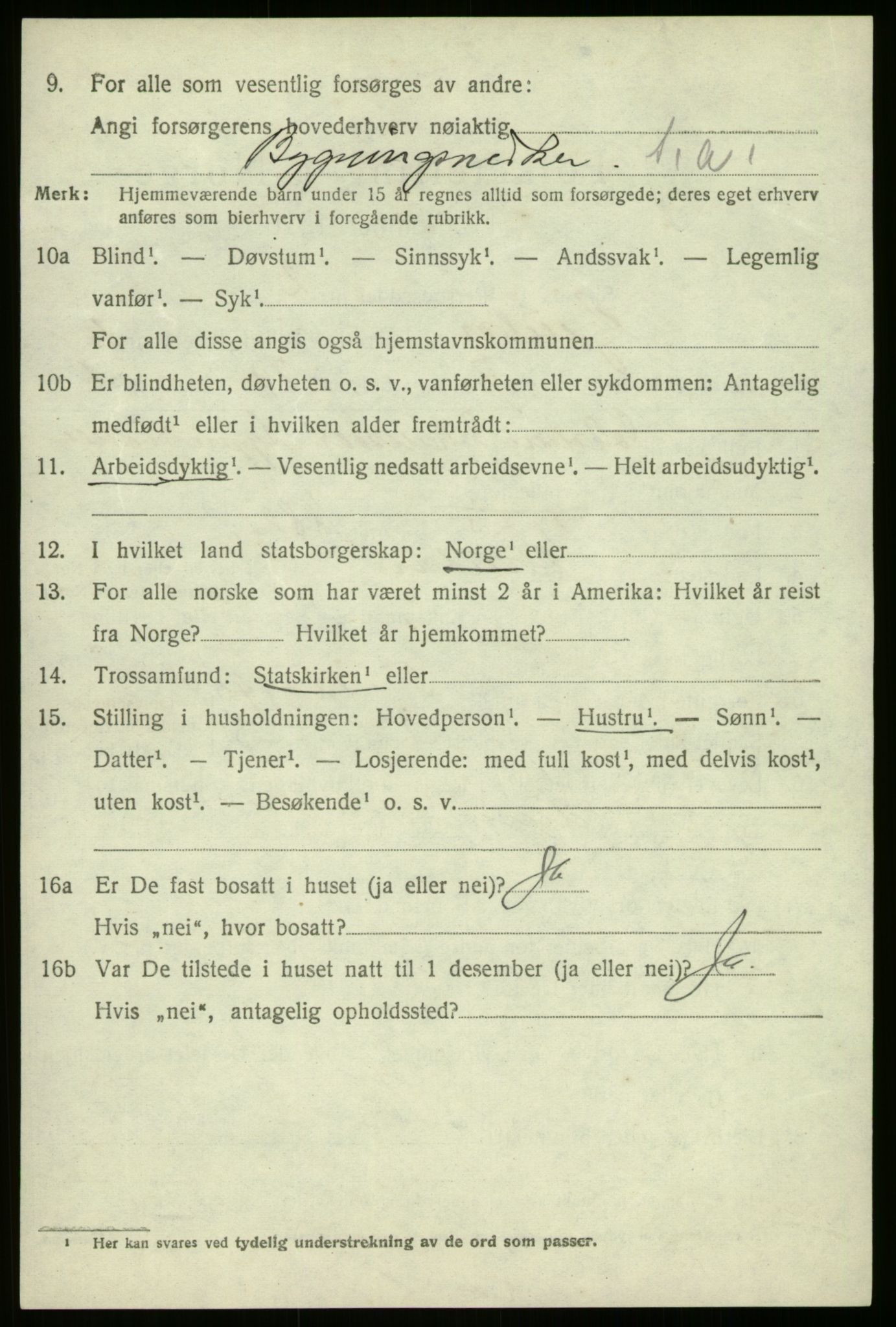 SAB, 1920 census for Gaular, 1920, p. 5213