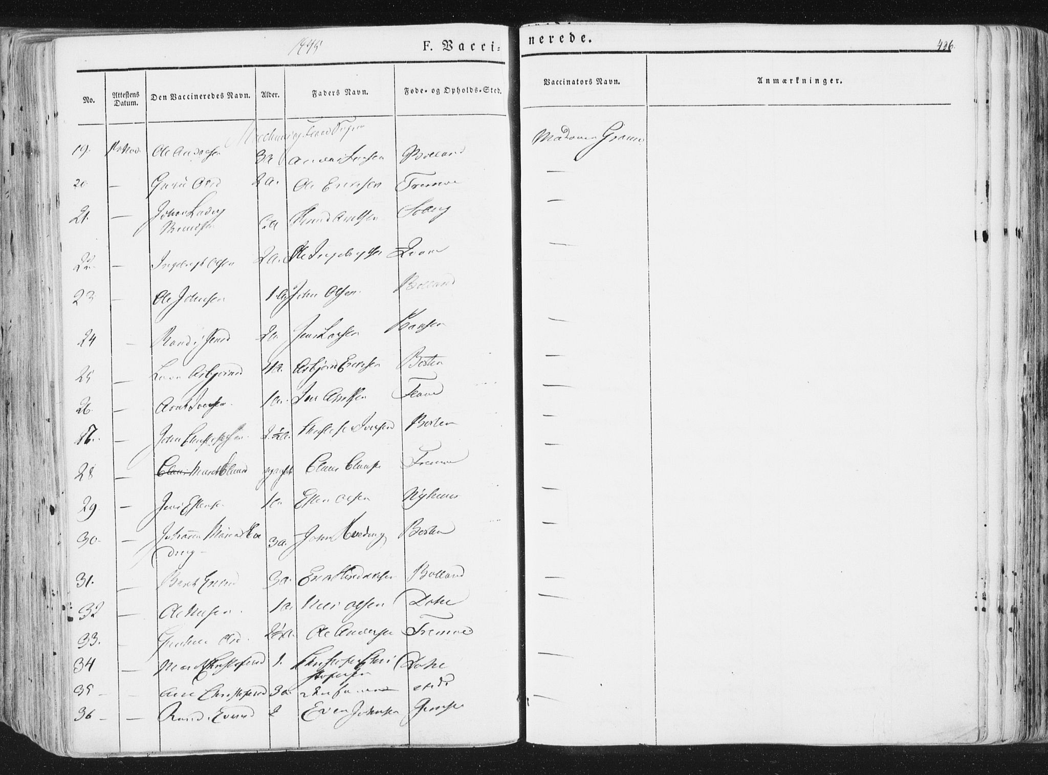 Ministerialprotokoller, klokkerbøker og fødselsregistre - Sør-Trøndelag, AV/SAT-A-1456/691/L1074: Parish register (official) no. 691A06, 1842-1852, p. 436