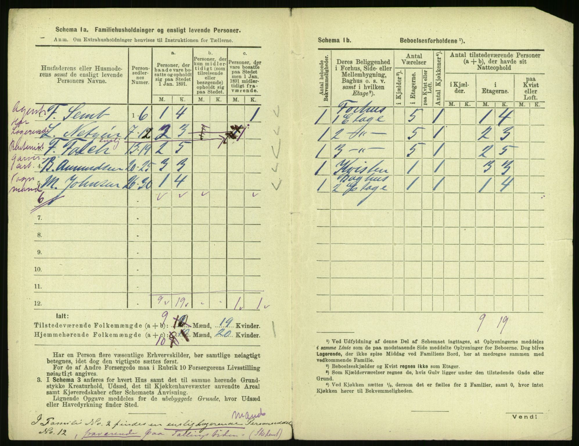 RA, 1891 census for 0301 Kristiania, 1891, p. 50004