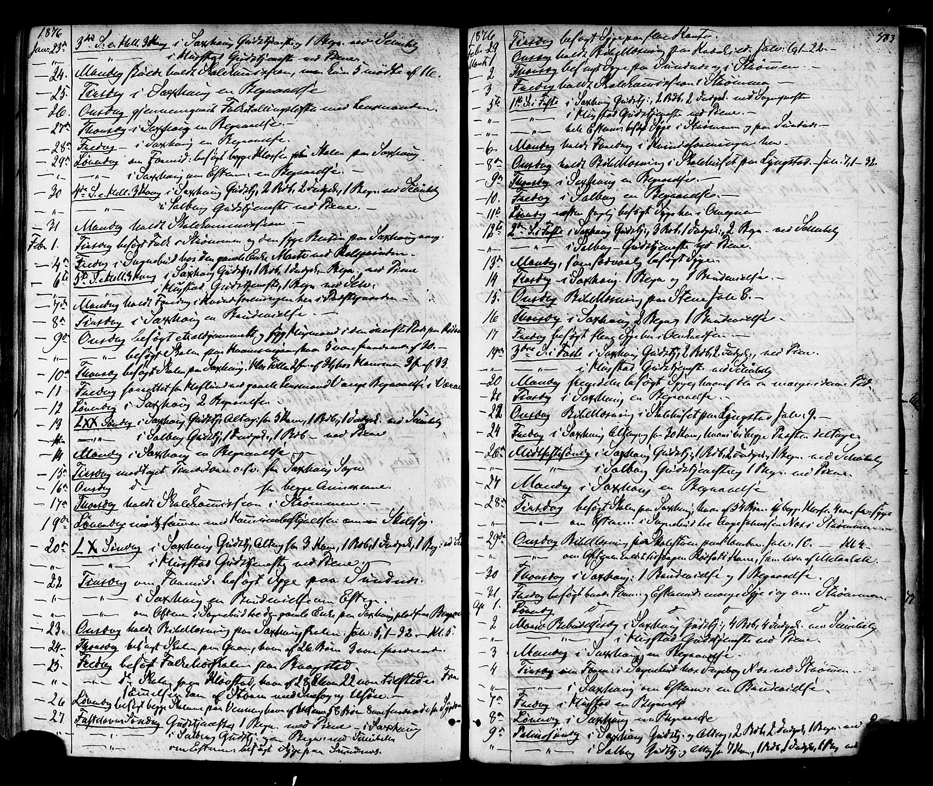 Ministerialprotokoller, klokkerbøker og fødselsregistre - Nord-Trøndelag, SAT/A-1458/730/L0284: Parish register (official) no. 730A09, 1866-1878, p. 483